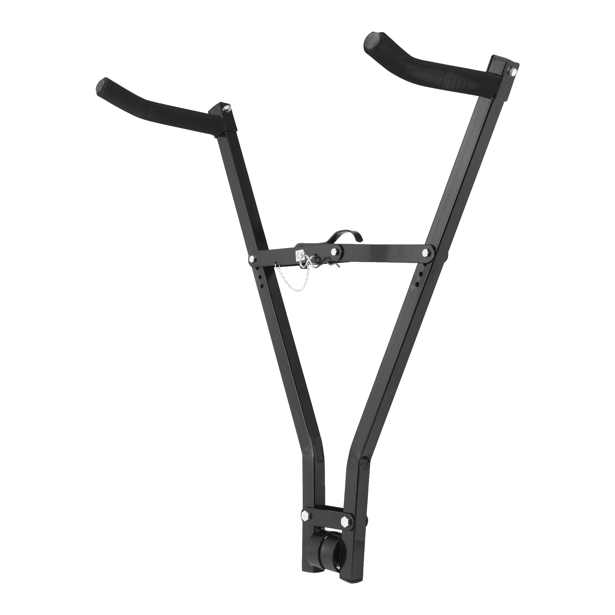 Cykelhållare för dragkrok 15 kg Hamron (333)199.-Rymmer två cyklarFör Ø50 mm dragkrokKan låsas med hänglås
