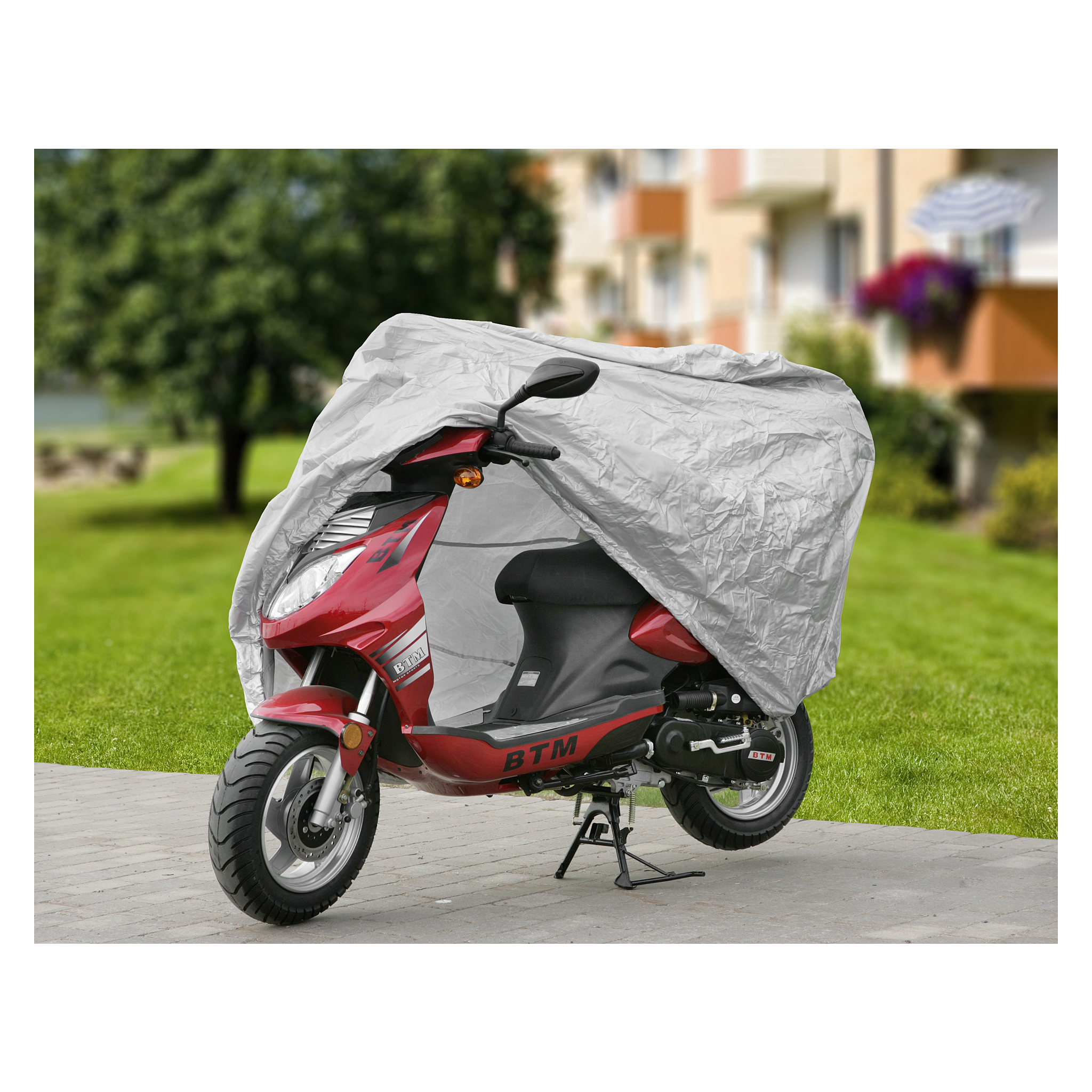 Moped-/scooteröverdrag Hamron (131)229.-För långtidsförvaring utomhusMot UV-ljus, regn, snö m.mElastisk söm i underkant