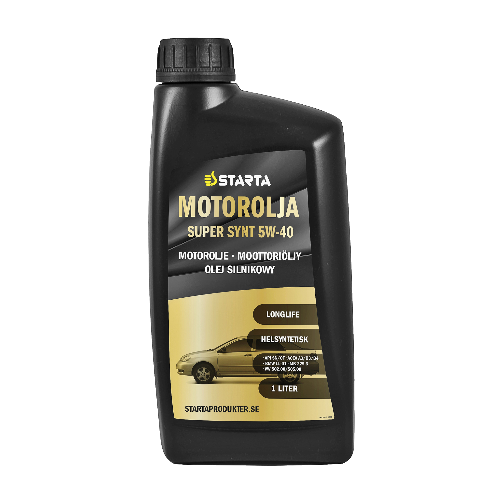 Helsyntetisk motorolja 5W-40 1 l