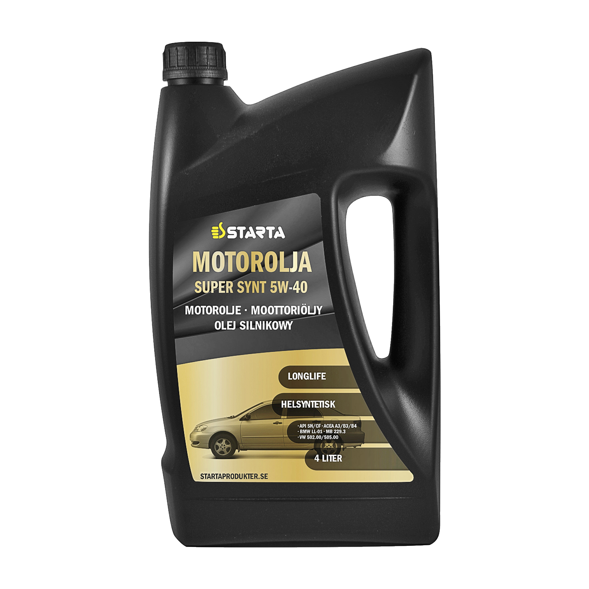 Helsyntetisk motorolja 5W-40 4 l