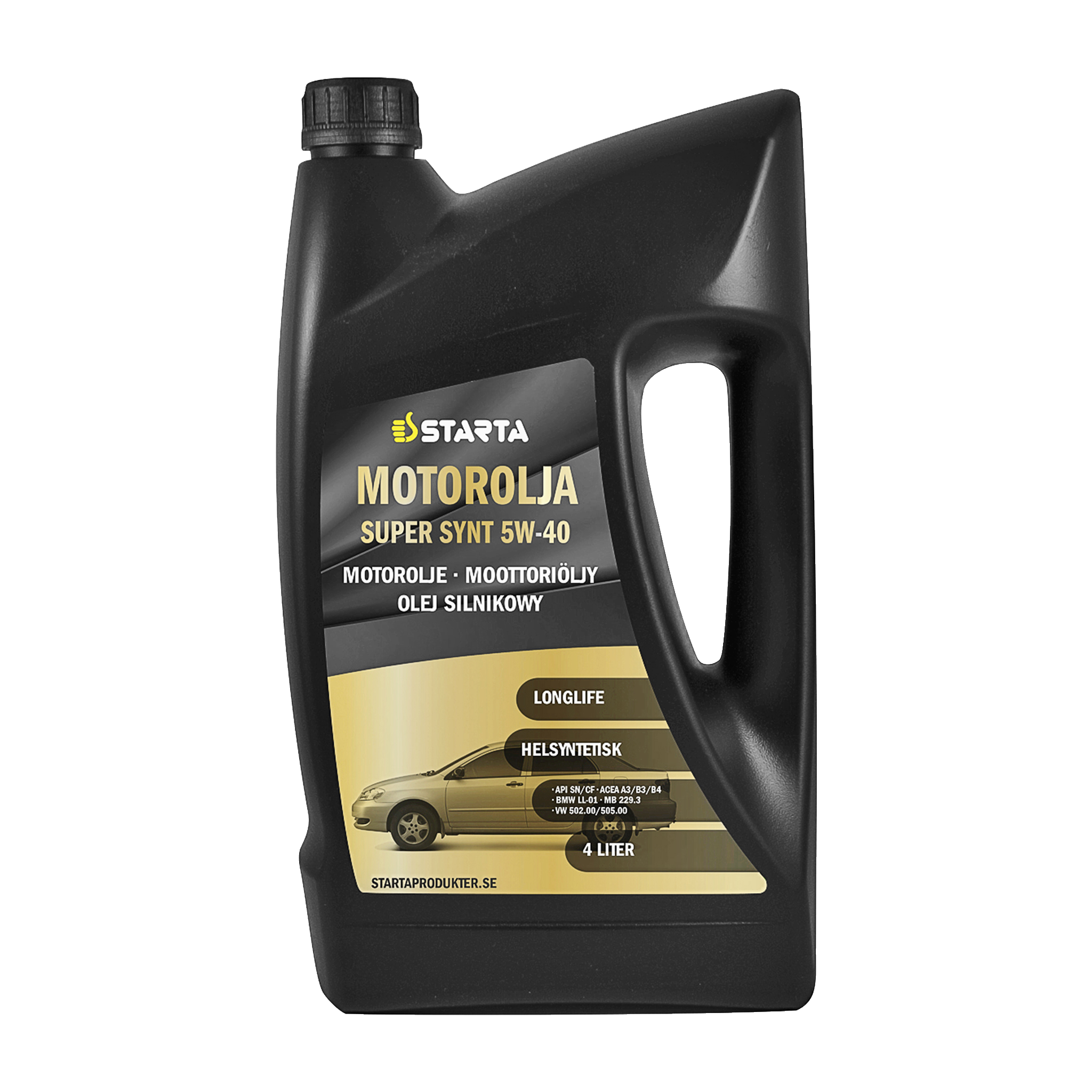 Helsyntetisk motorolja 5W-40 4 l