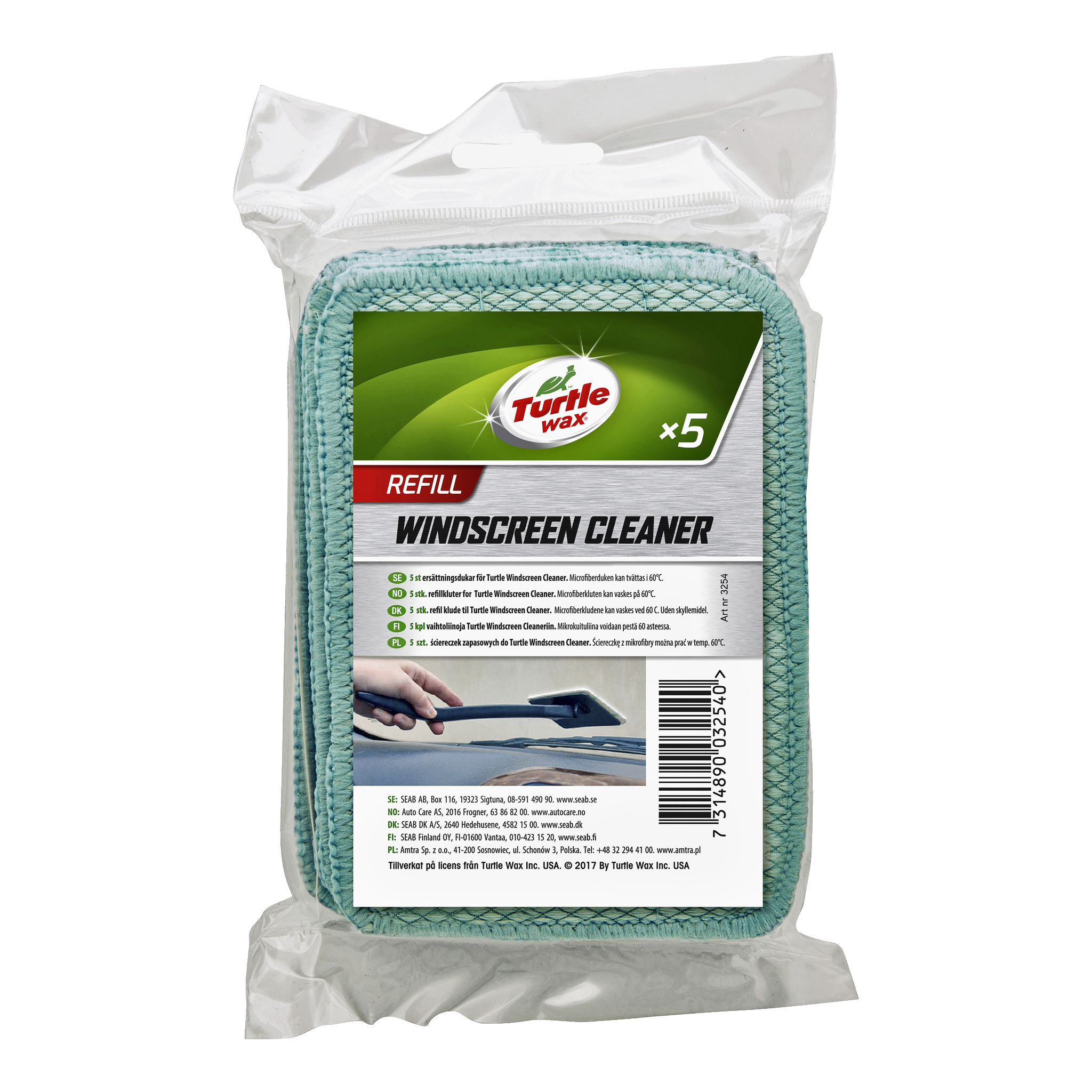 Mikrofiberdukar 5-pk