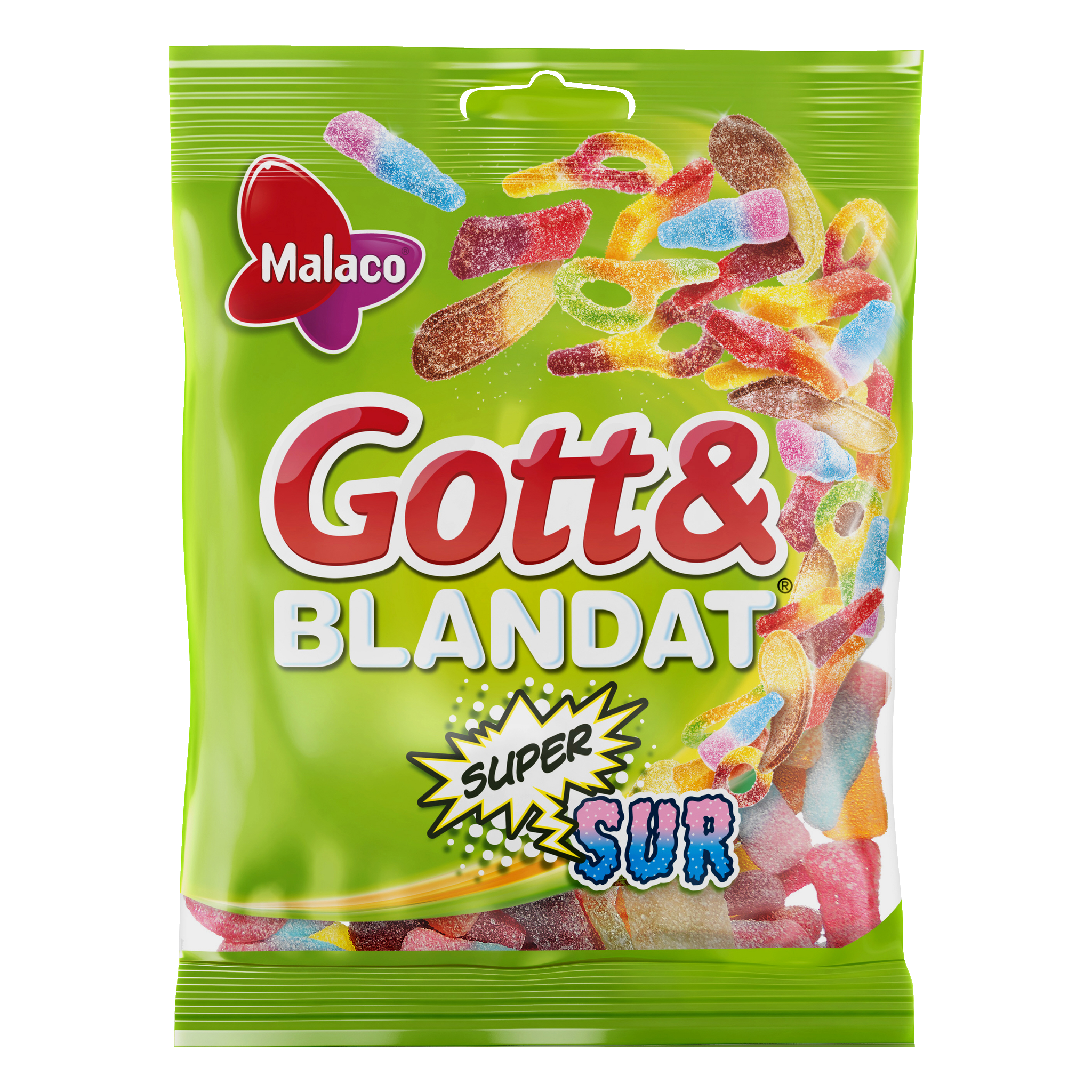 Godt & Blandet Supersur 130 g