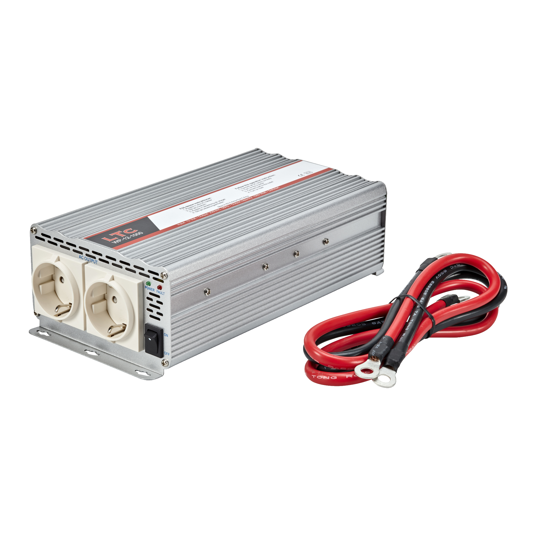 Spänningsomvandlare 12/230 V 1000 W LTC, 12-1000LTC | 12-1000 (28)1 1 999.-Omvandlar 12 V till 230 VAnslutningskablar ingårÖverspänningsskyddad