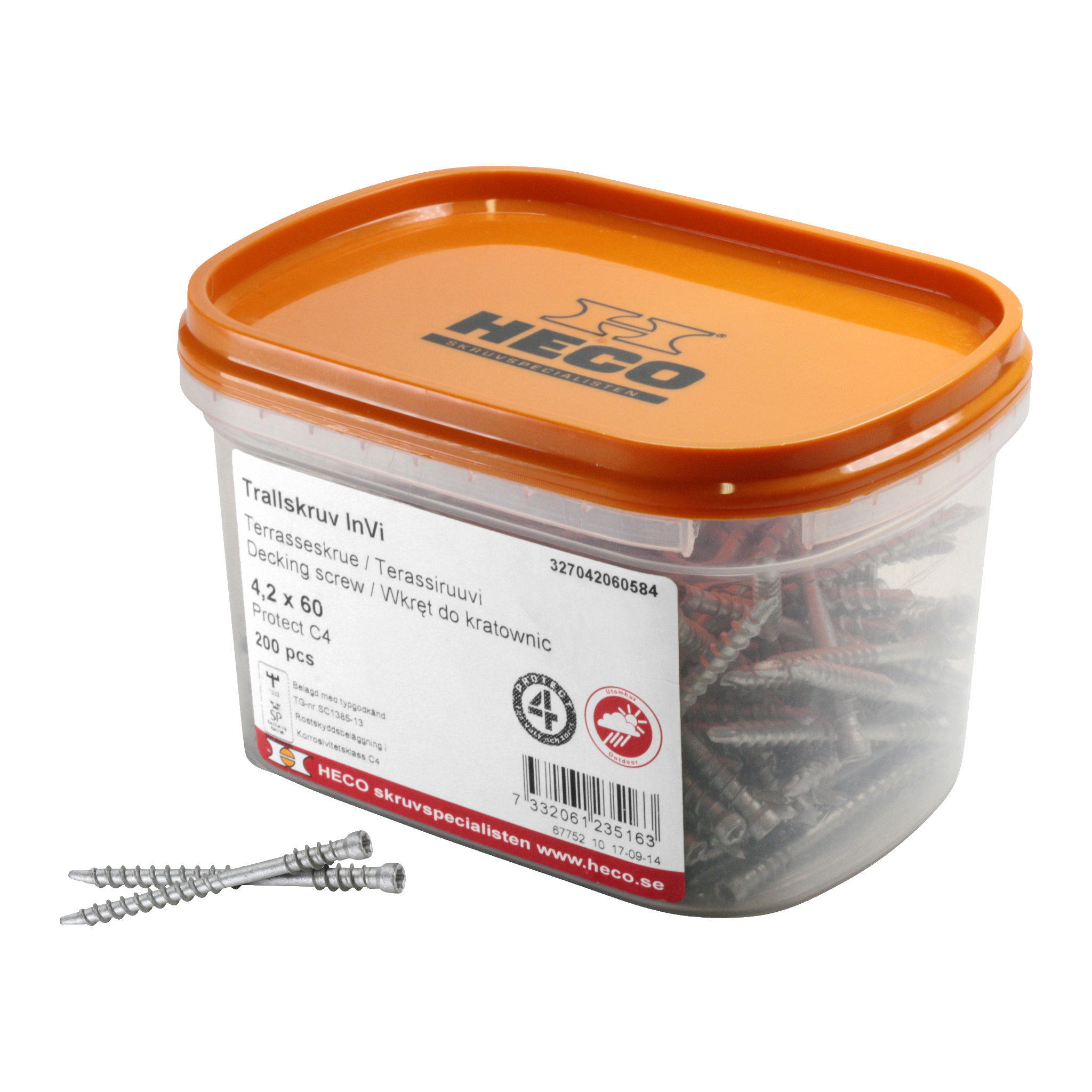 Trallskruv 200-pk 4,2x60 mm