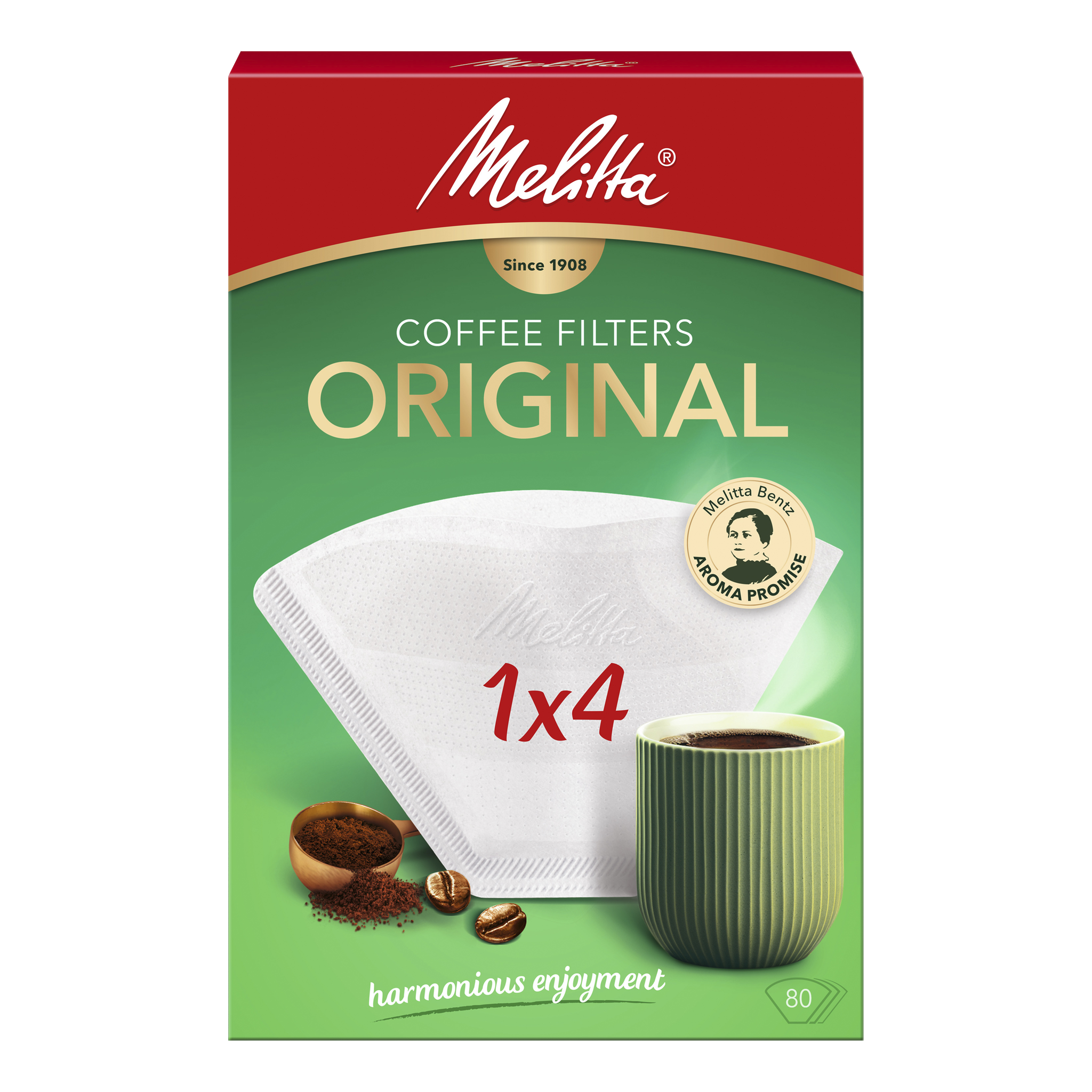 Kaffefilter 80-pk 1x4