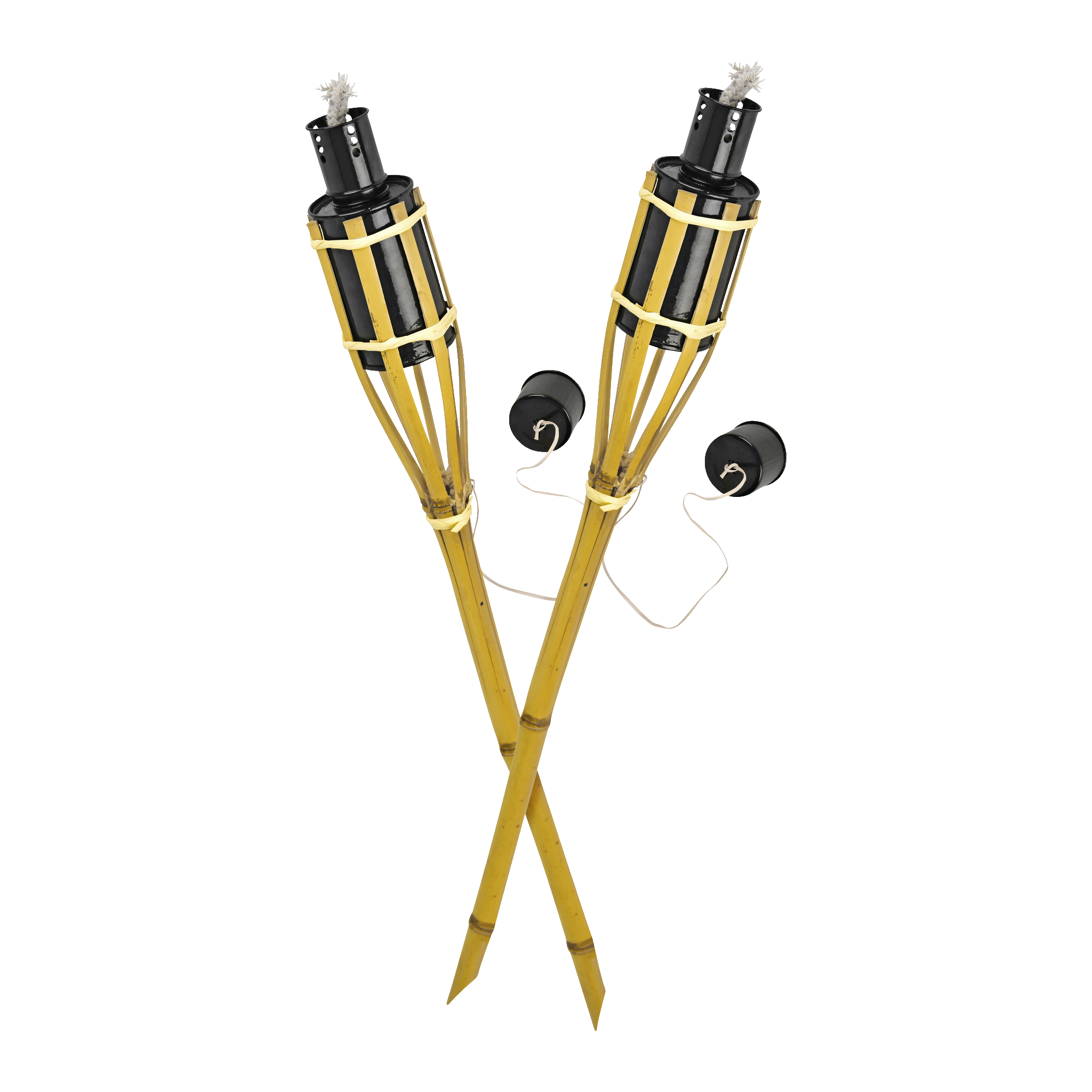 Bambufacklor 2-pk 60 cm 200 ml