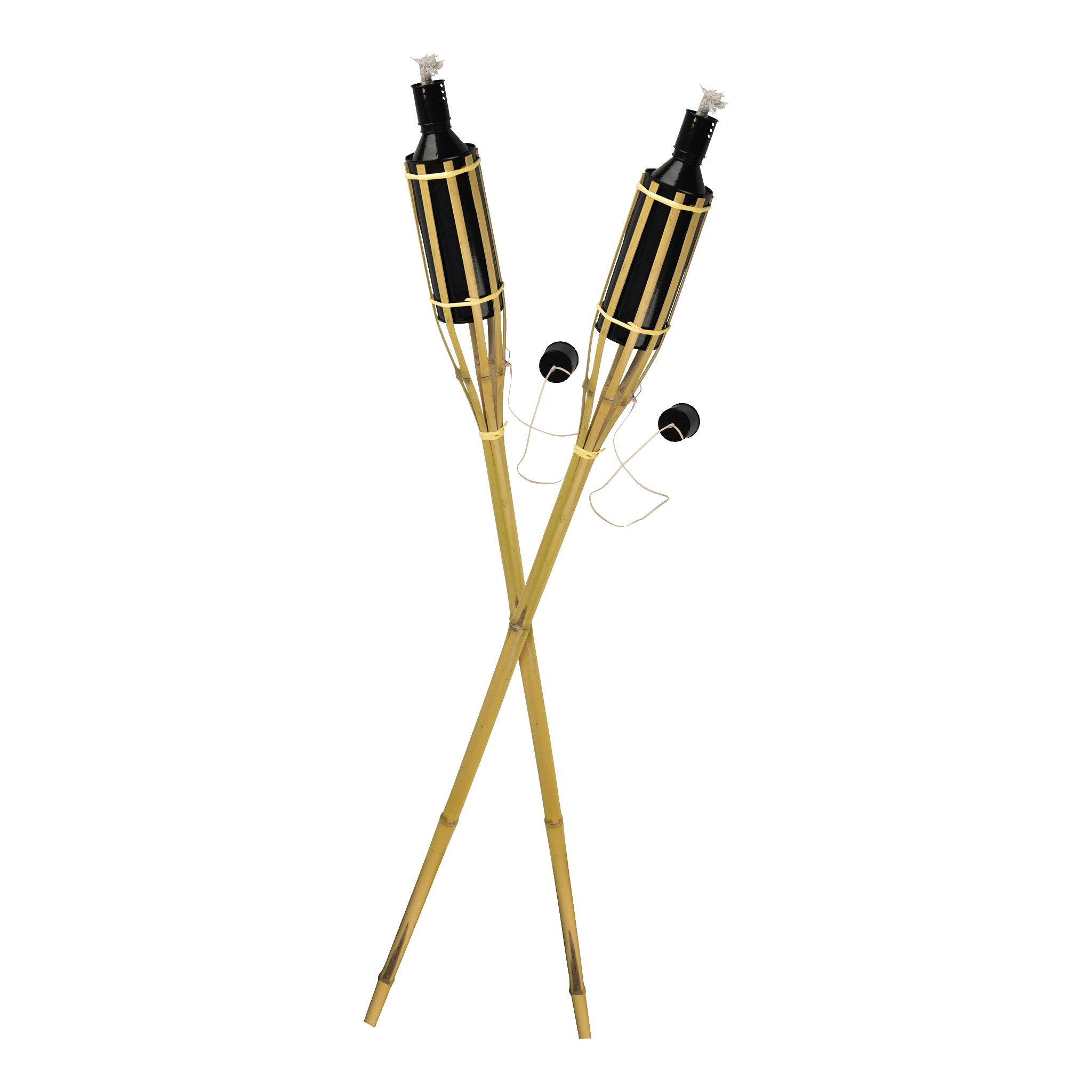 Bambufacklor 2-pk 120 cm 450 ml