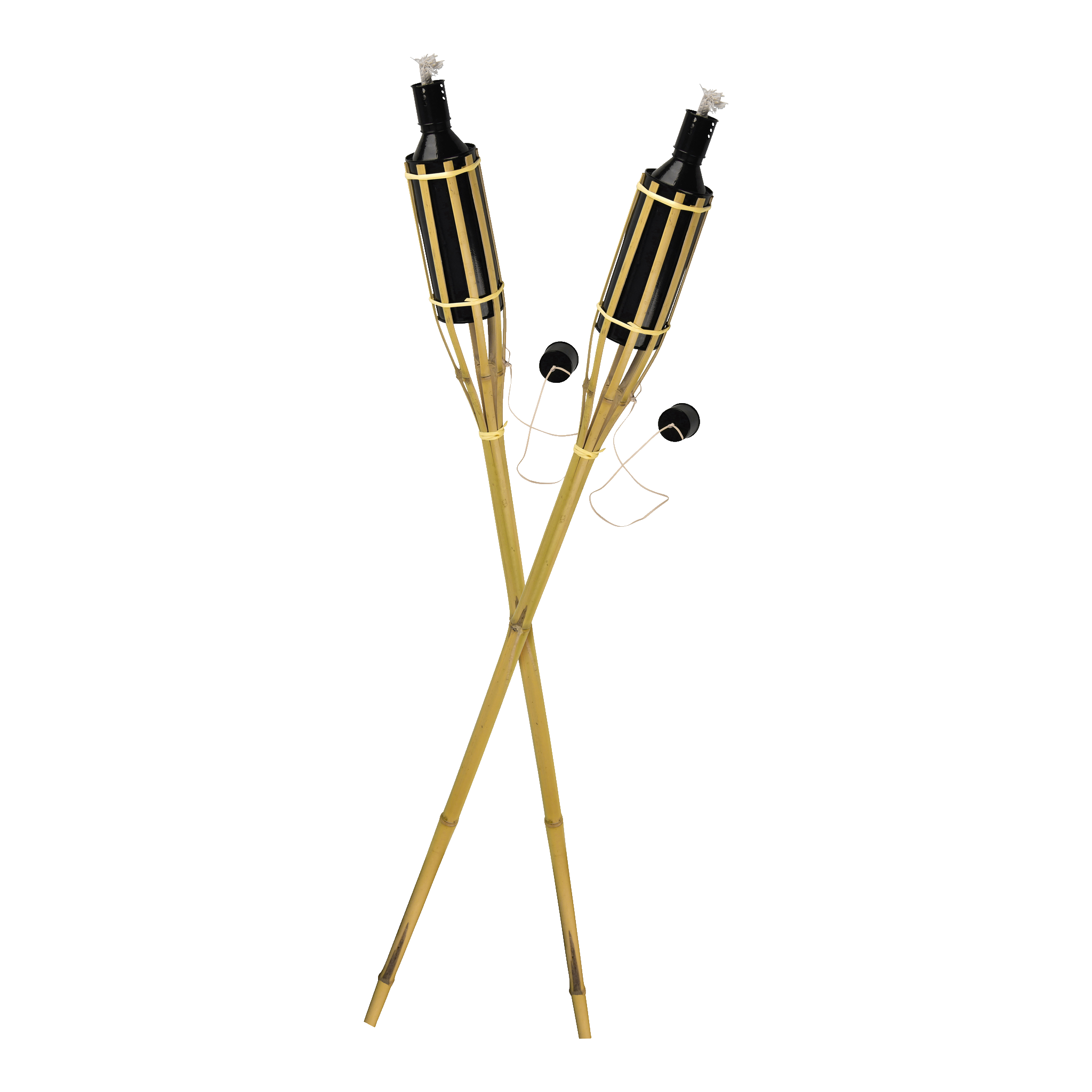 Bambufacklor 2-pk 120 cm 450 ml