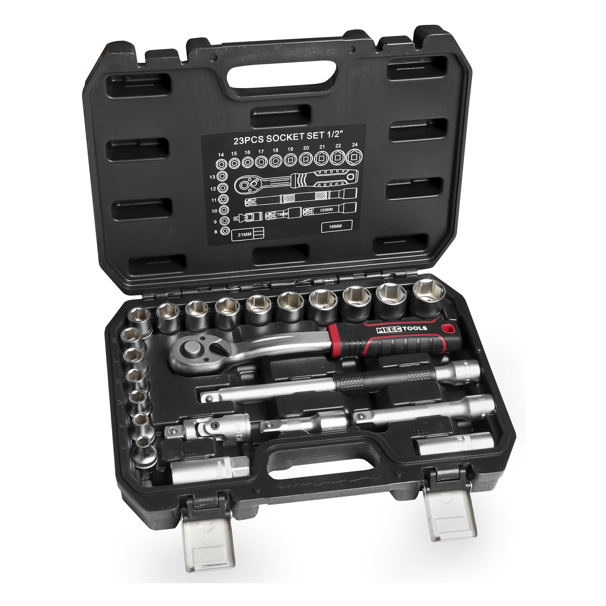 Hylsnyckelsats 23 delar 1/2"