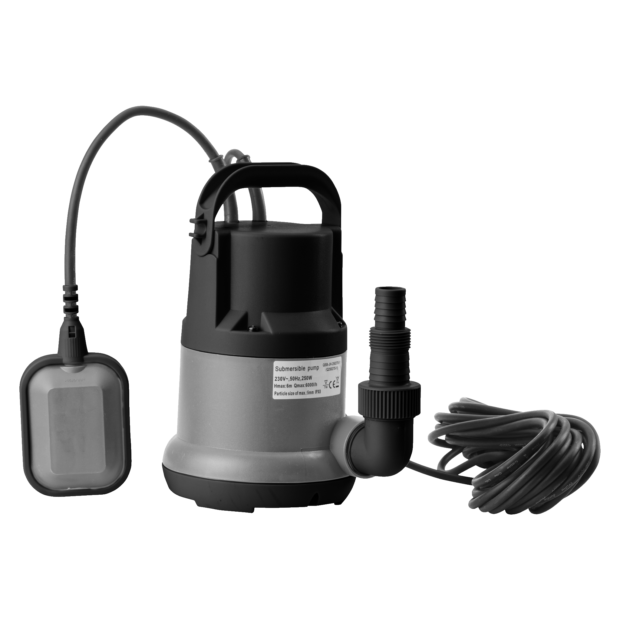 Senkbar pumpe 100 l/min 250 W