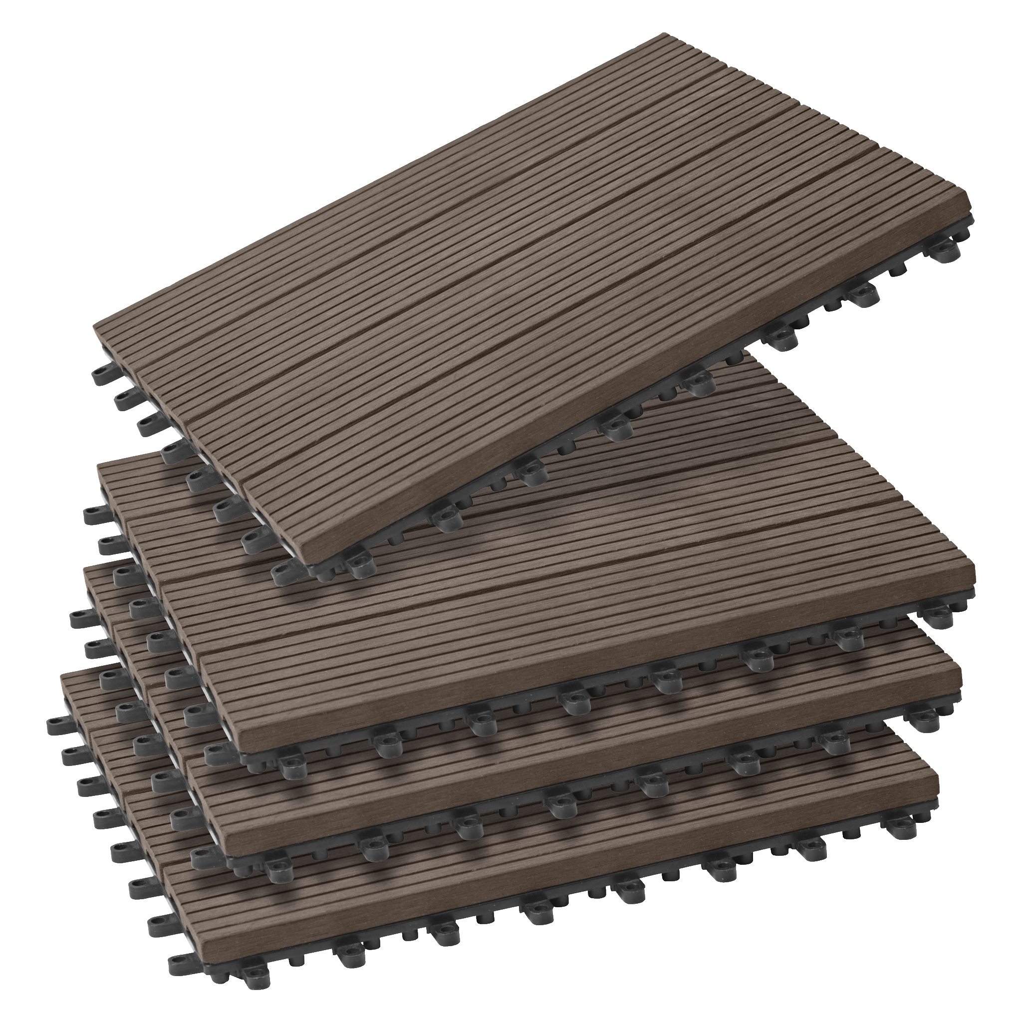 Golvplattor 4-pk 30x30 cm 0,36 m²