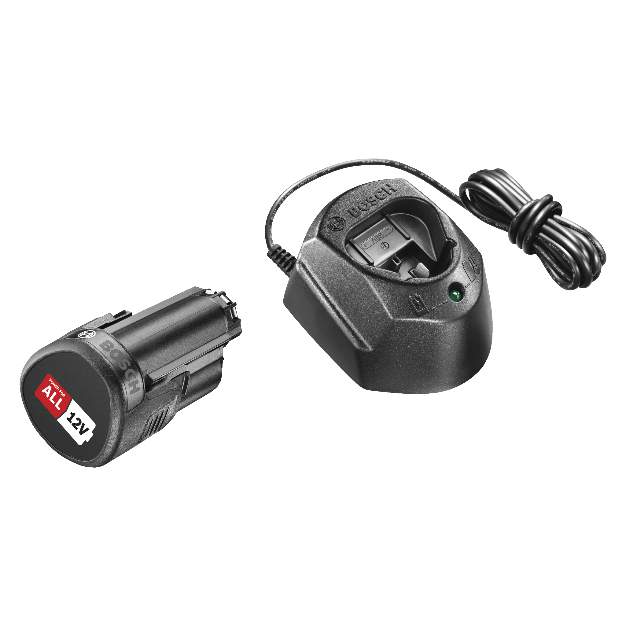 Batteri + batteriladdare 12 V 1,5 Ah