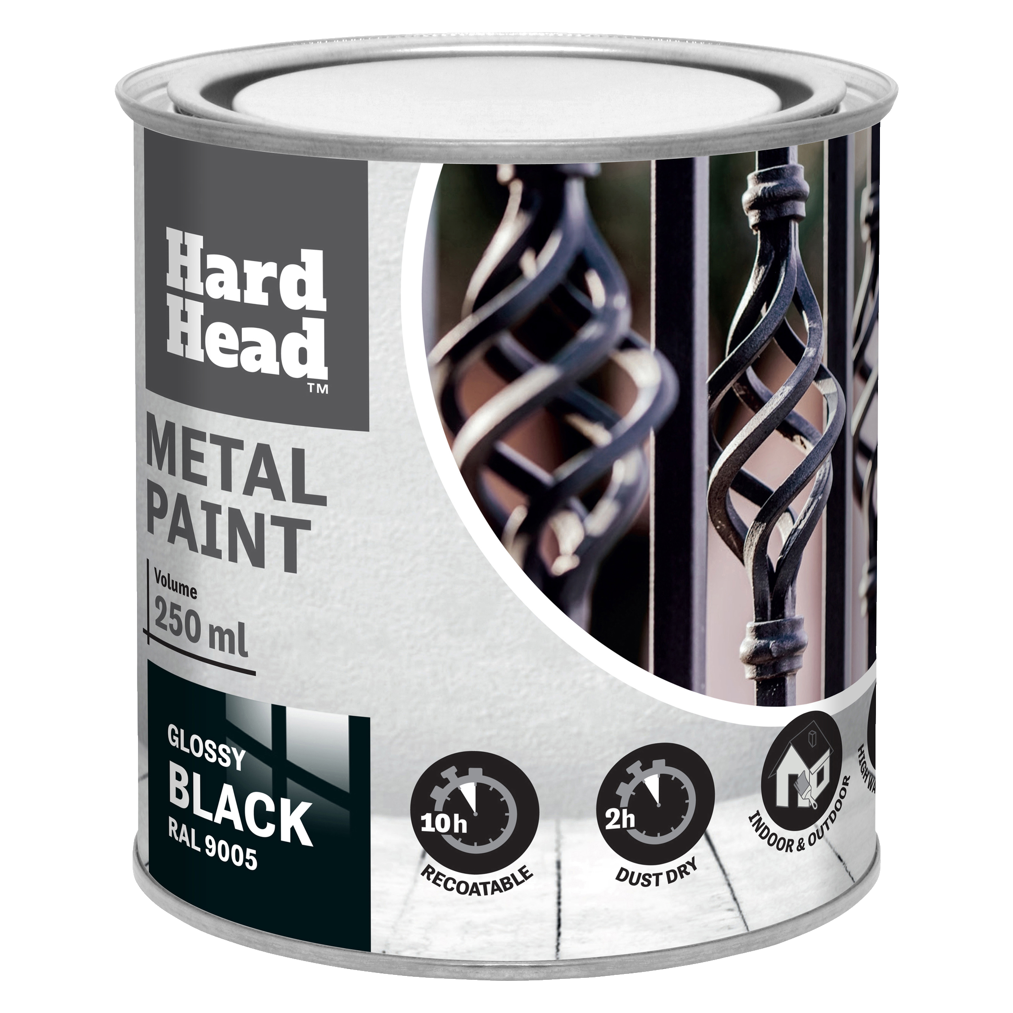 Metallfärg Hard Head (56)79,7990För inom- och utomhusbrukMålas direkt på rost och färgEffektivt rostskydd