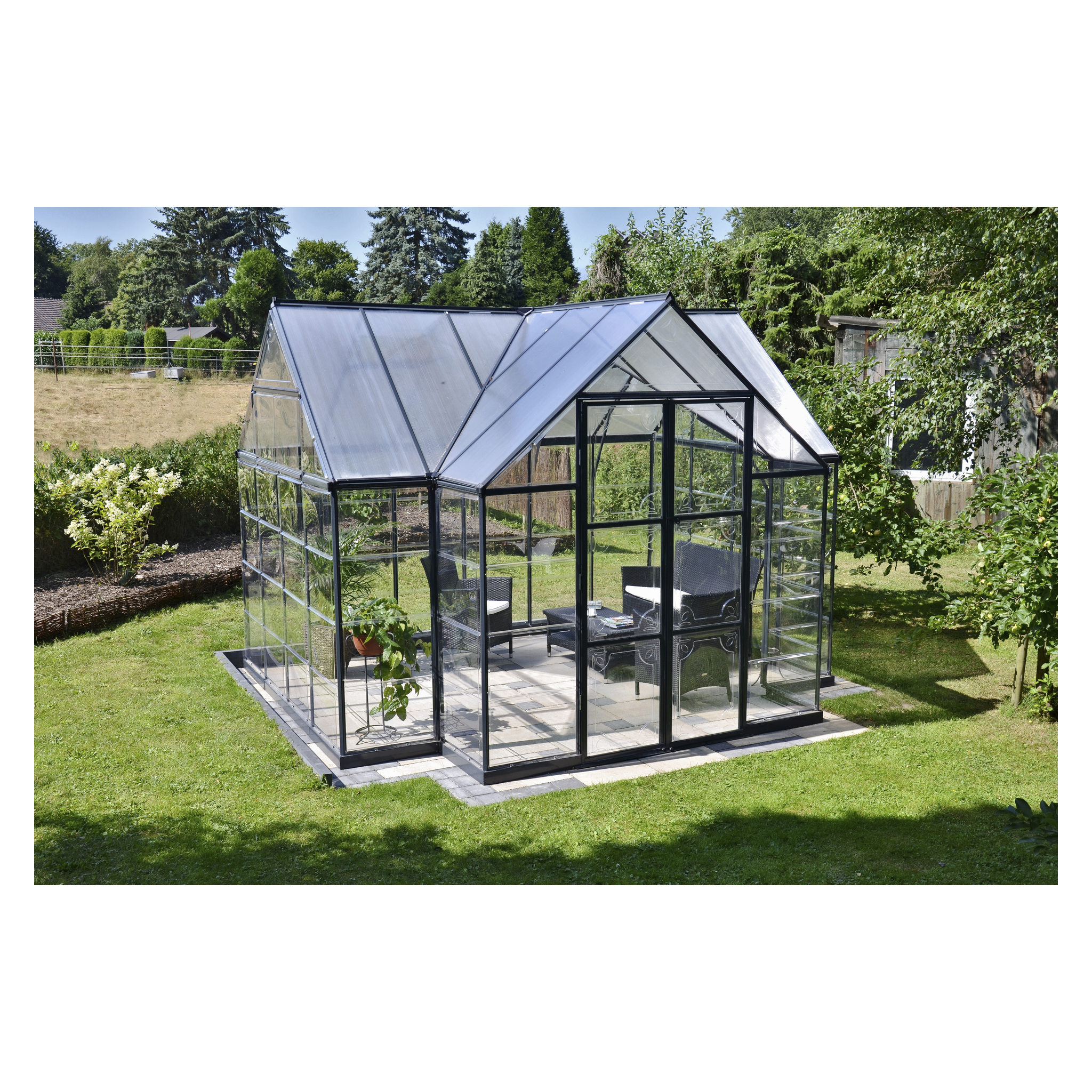 Drivhus 11,16 m² 305x366x269 cm