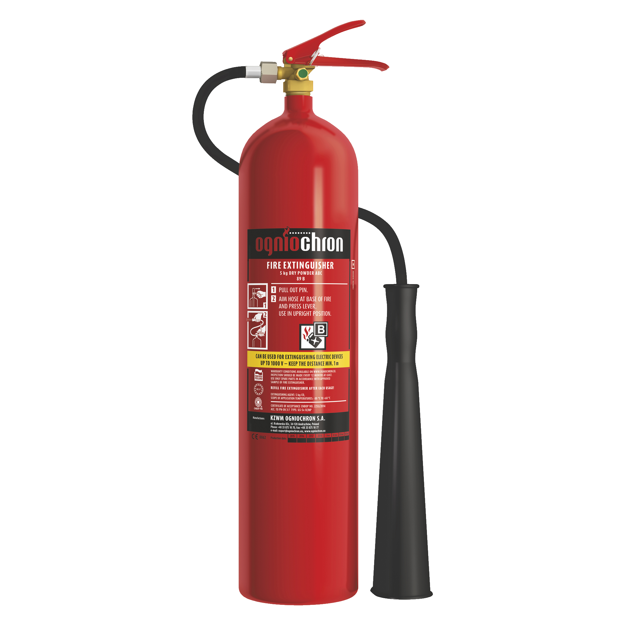 Koldioxidbrandsläckare 5 kg