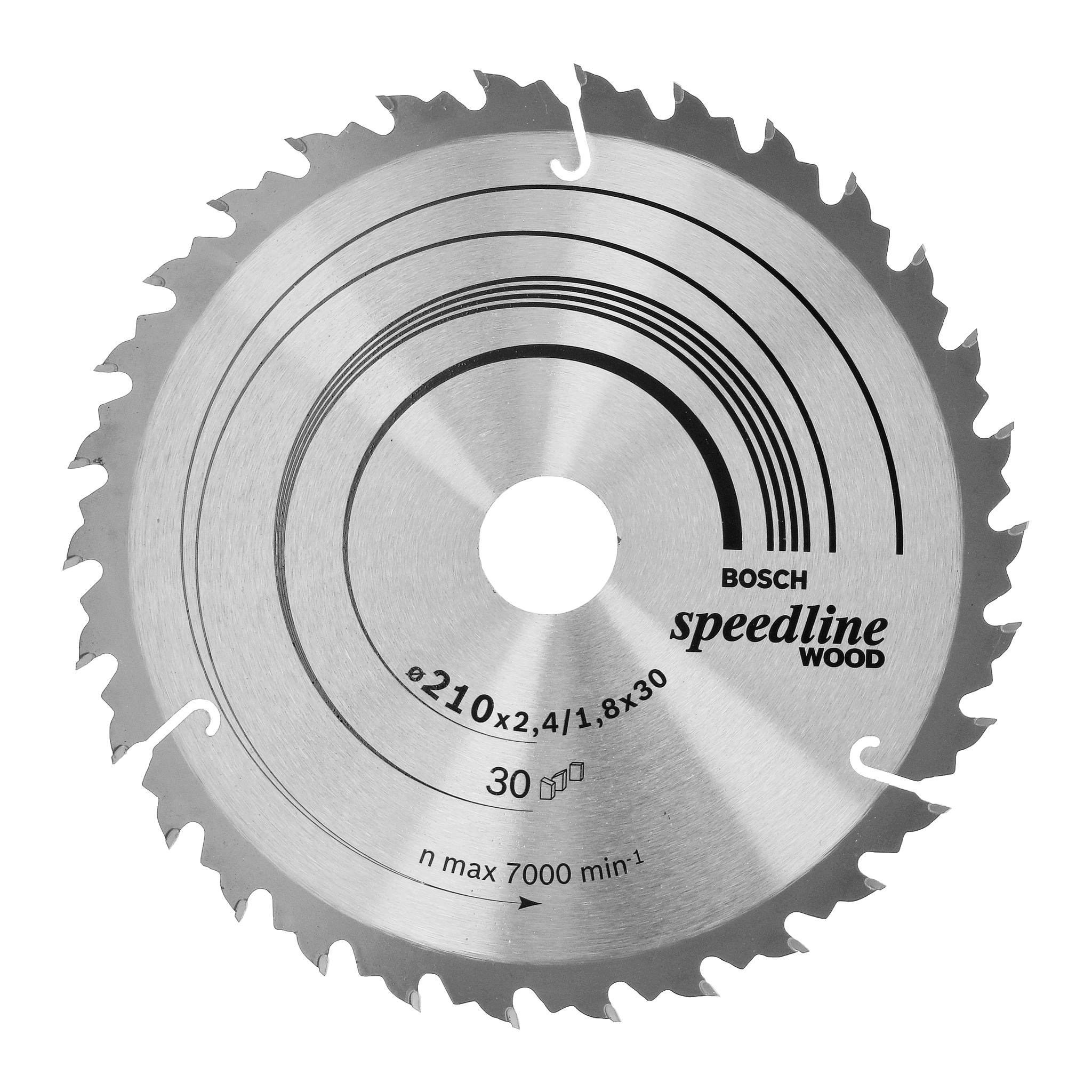 Sagblad: Ø210x3x2,4 mm 30T