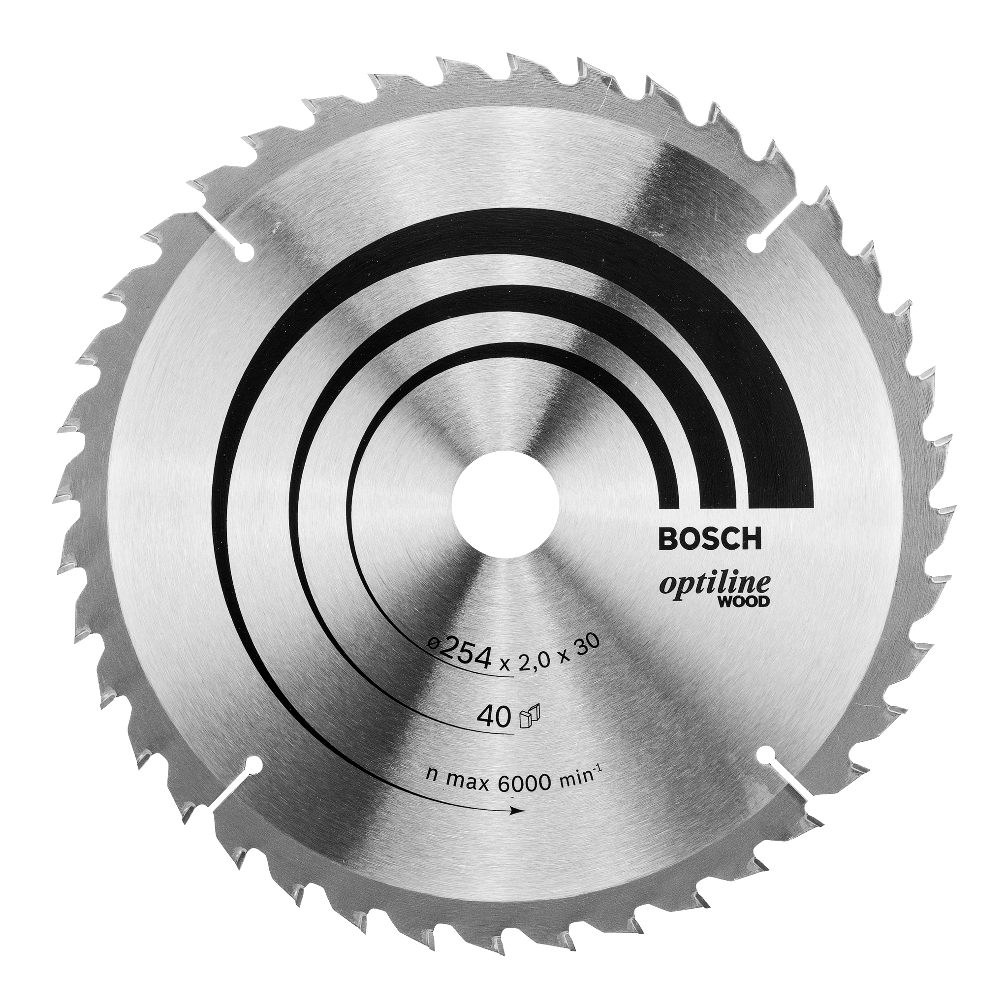 Sagblad: Ø254x30x2 mm 40T