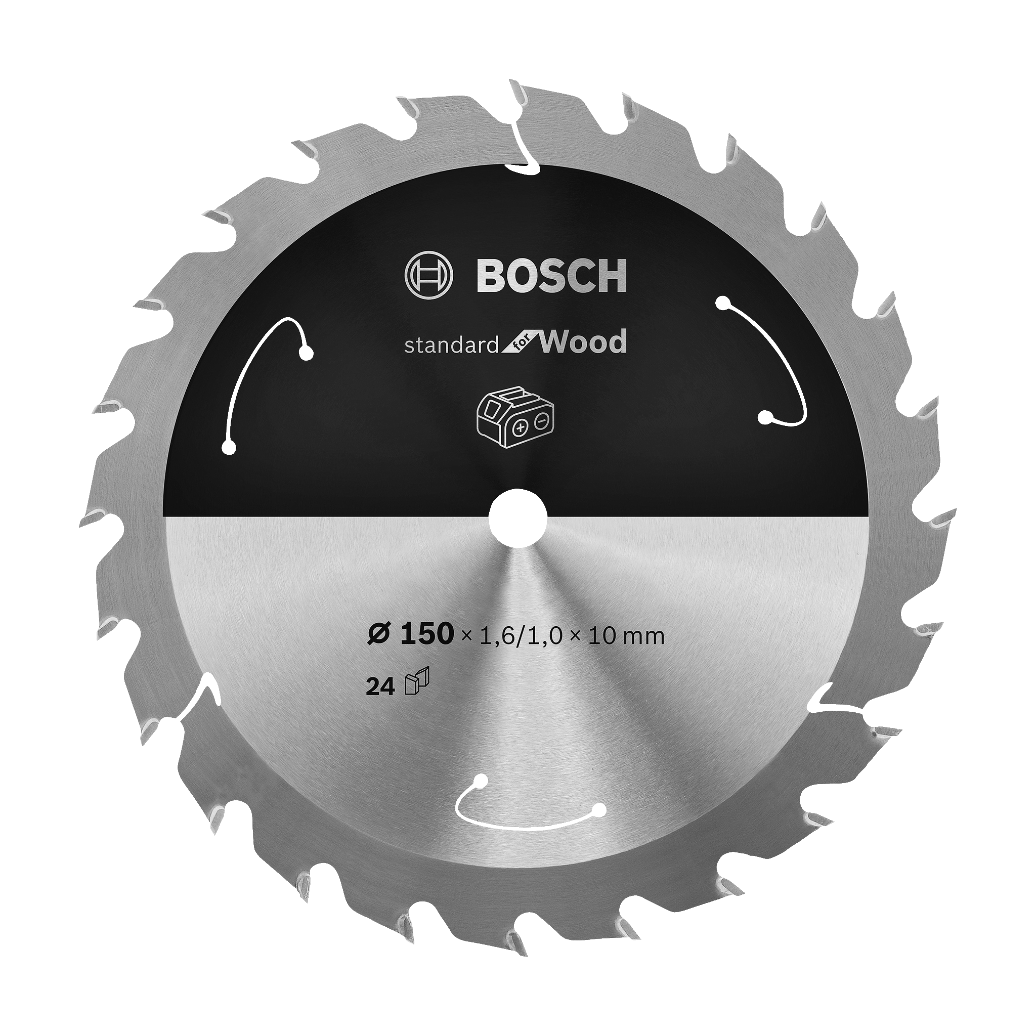 Sagblad: Ø150x10x1,6 mm 24T