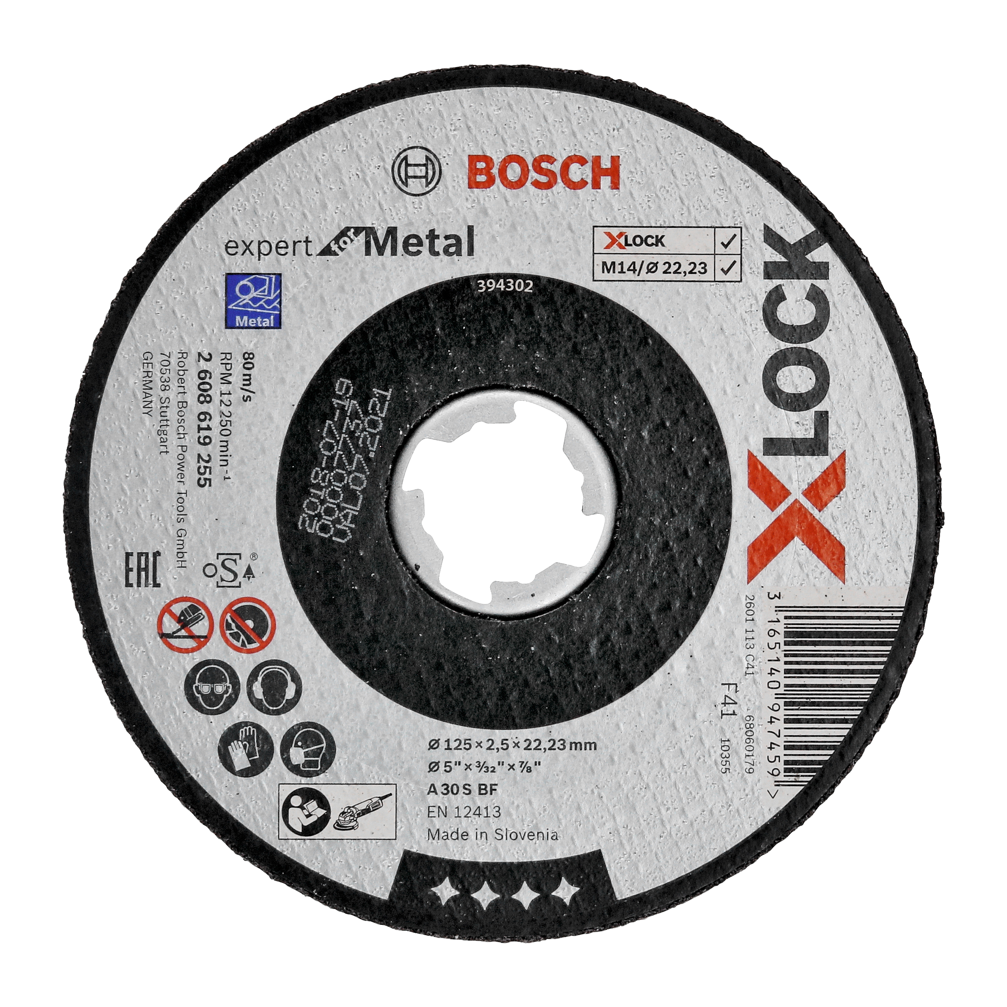 Kappeskive 125x2,5x22,23 mm