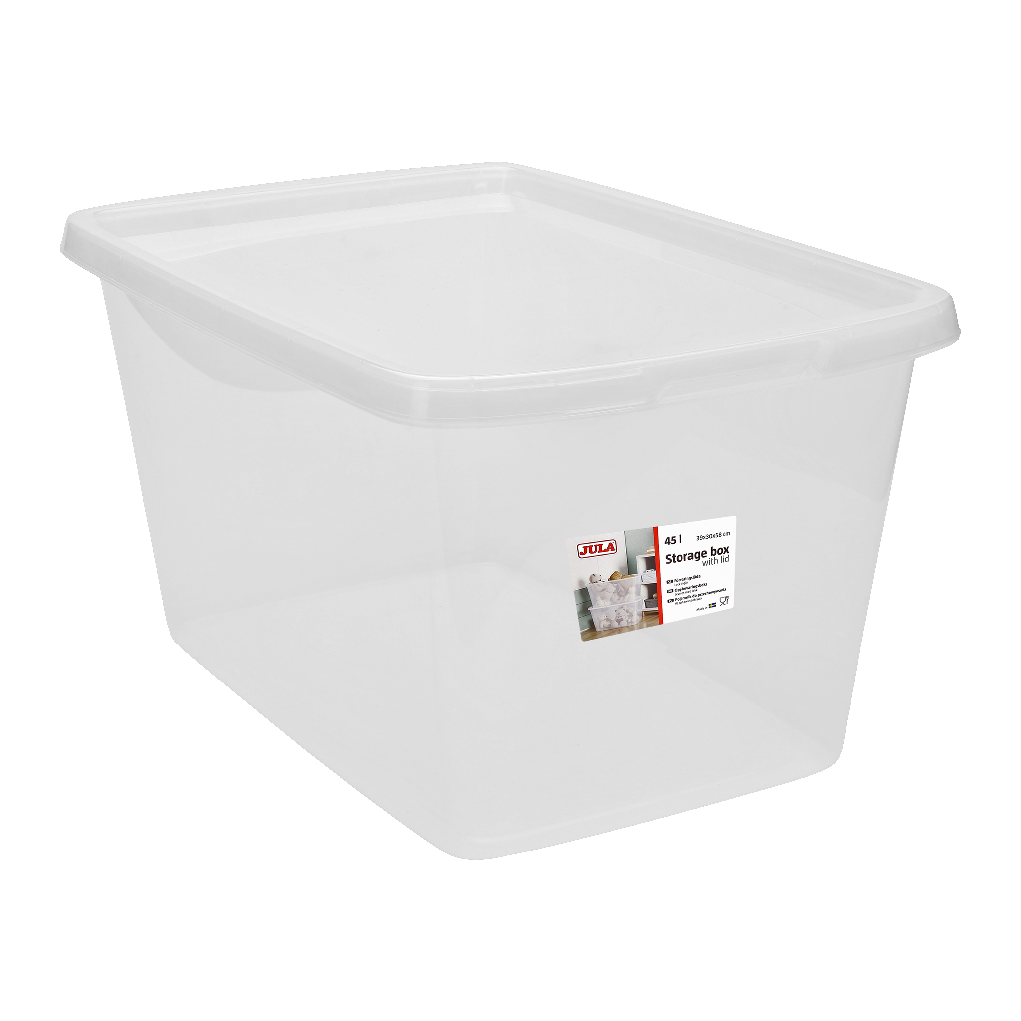 Förvaringslåda med lock 45 l