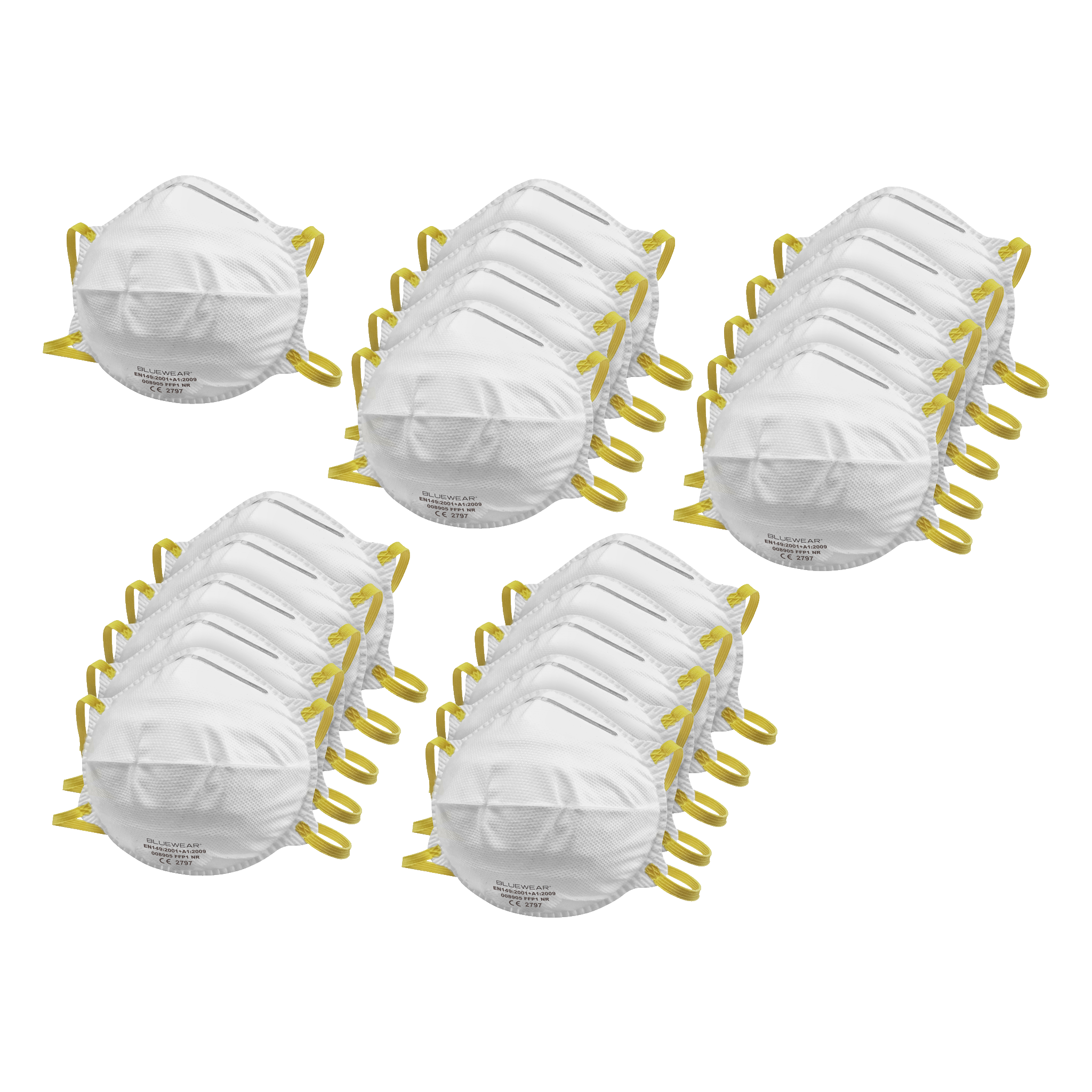 Dammfiltermasker 20-pk FFP1