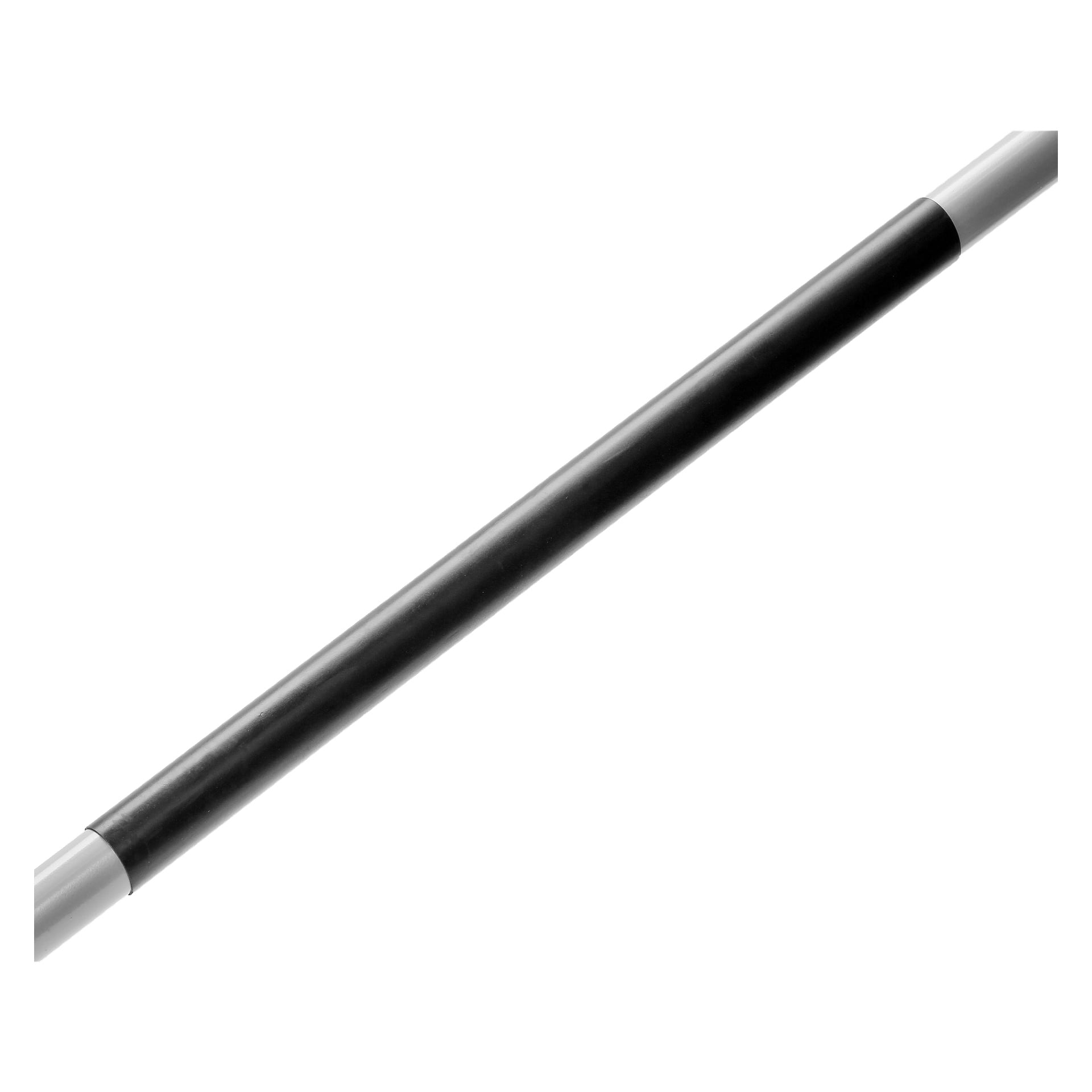 En Hard Head Utility-gaffel med ett rakt, cylindriskt handtag som har vita sektioner i båda ändar och en svart sektion i mitten.