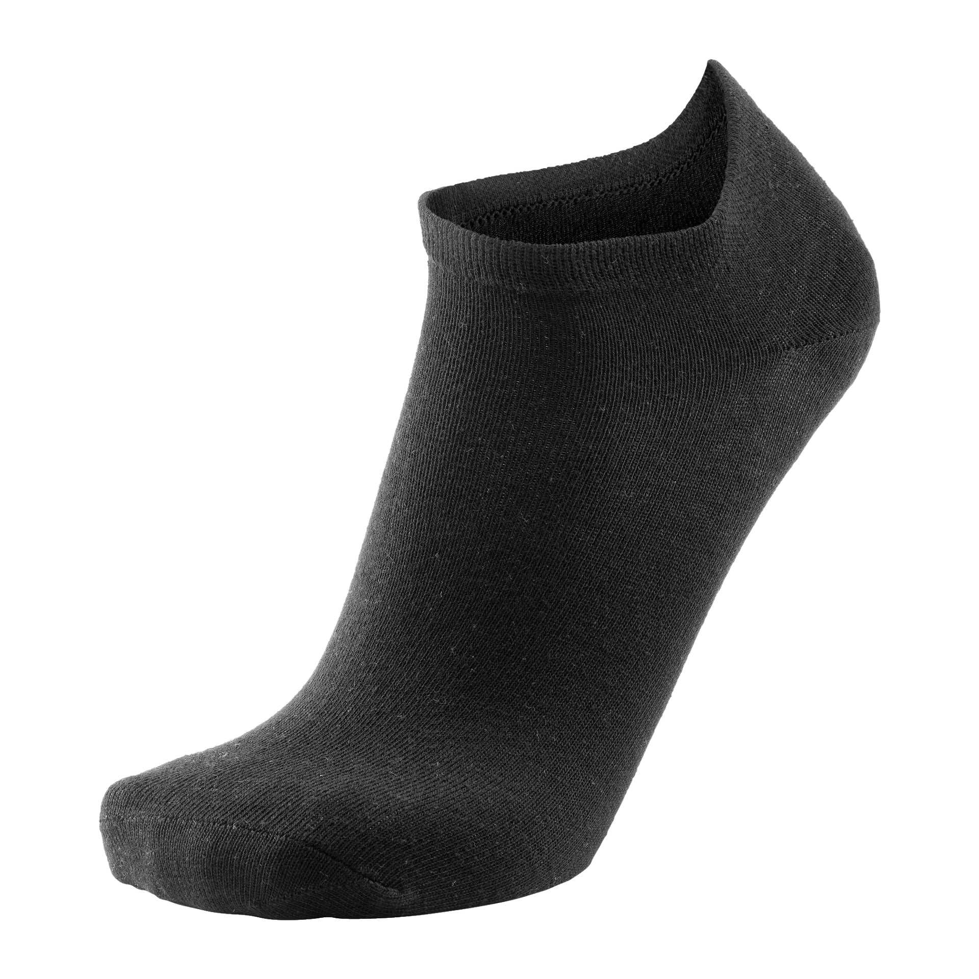 Pojedyncza skarpeta na kostkę z zestawu Bluewear Ankle Socks 5 Pairs jest pokazana pionowa, podkreślając jej minimalistyczny, pozbawiony logo styl i dopasowany krój.
