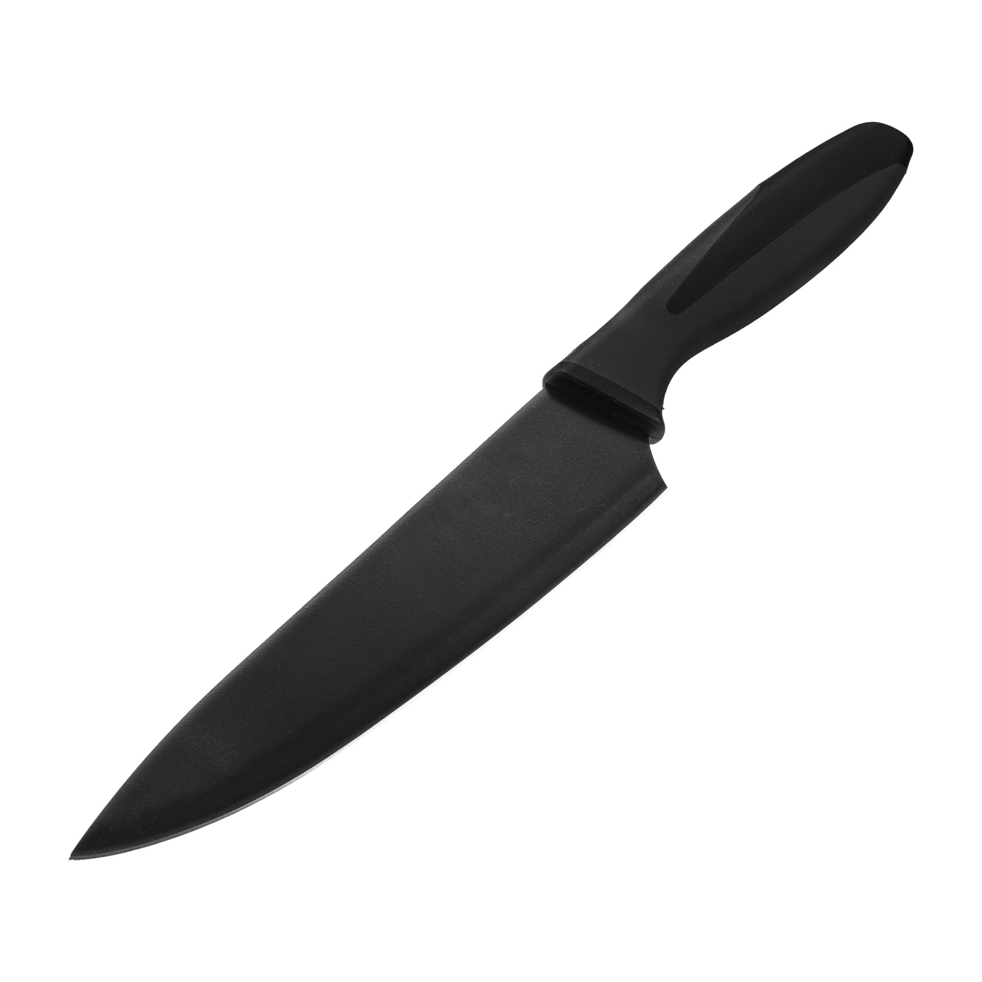 Das Menuett-Messer-Set aus 5 Teilen zeigt scharfe schwarze Messer mit passenden Griffen.