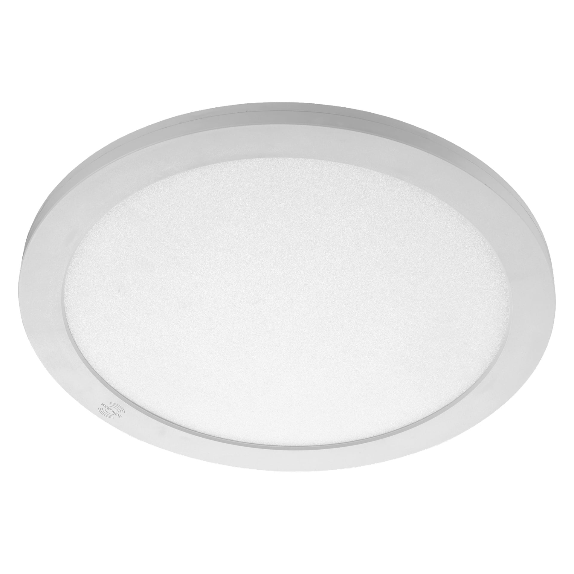 Pyöreä, valkoinen, upotettu LED-kattovalo Anslutilta, jossa on liiketunnistin, tyylikäs pinta ja minimalistinen pyöreä listo, sopivat nykyaikaisiin sisätiloihin.