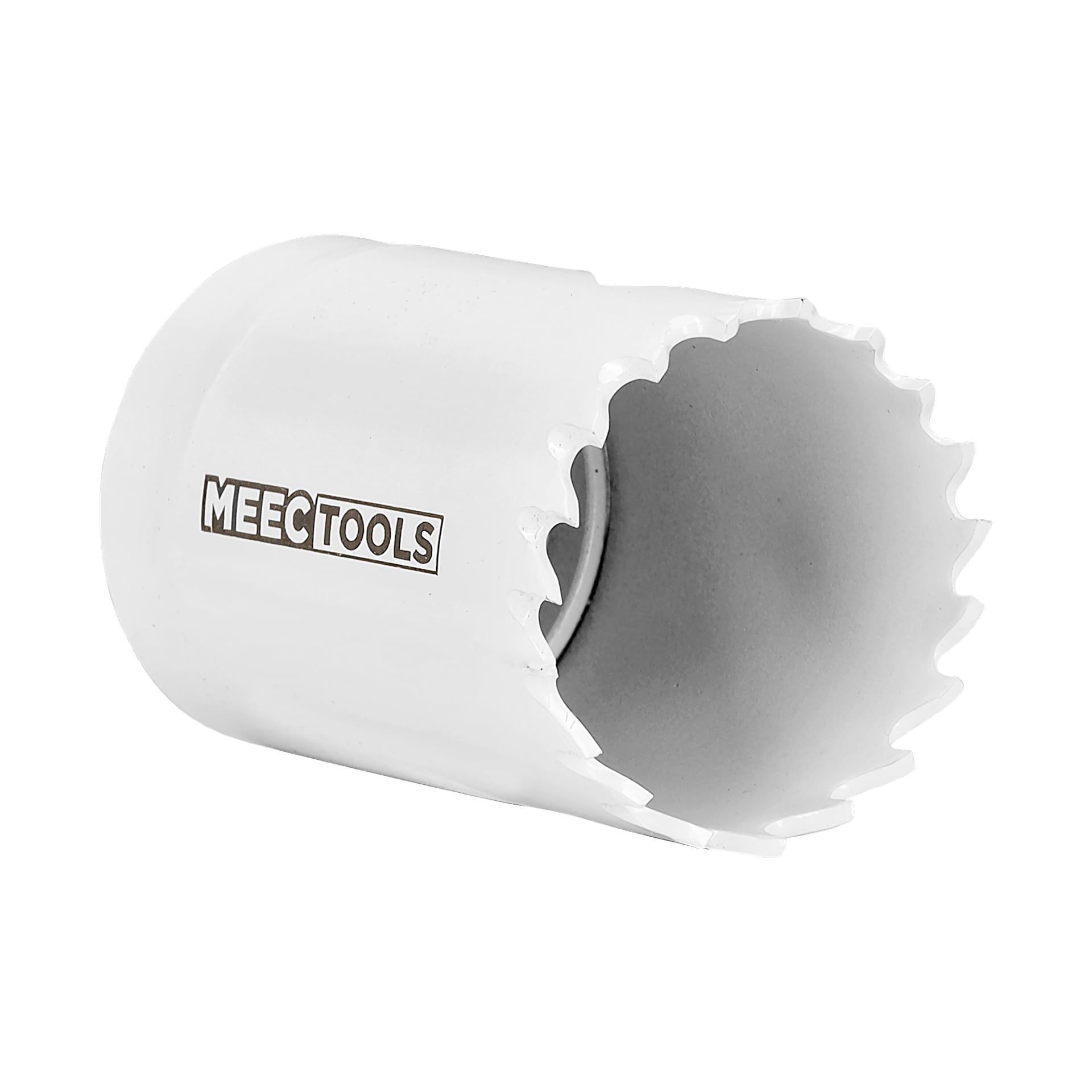 En Meec Tools hullsag med taggete skjæretenner og Meec Tools-logoen på siden.
