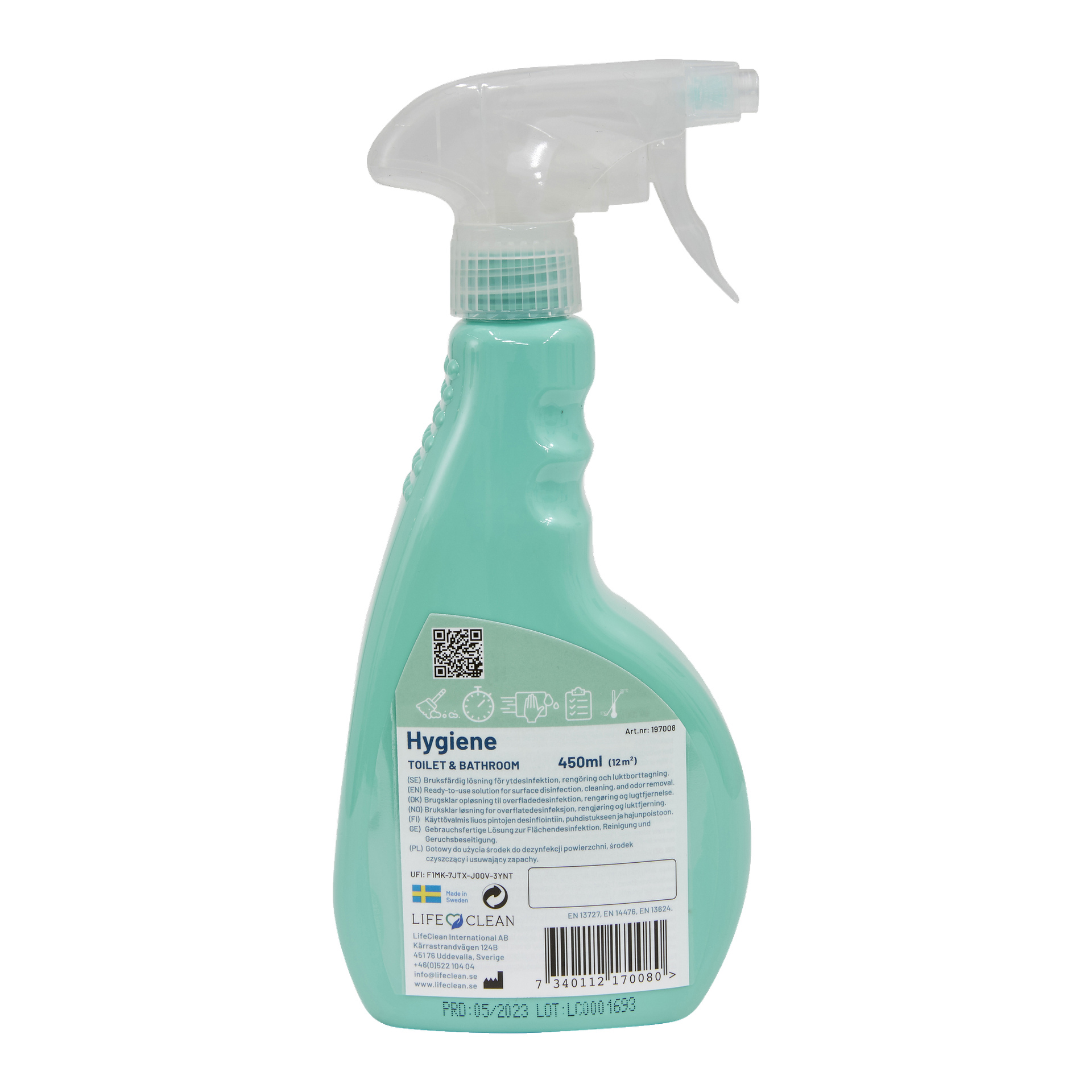 Rengjøringsspray 450 ml | Lifeclean Toilet and Bathroom | Jula