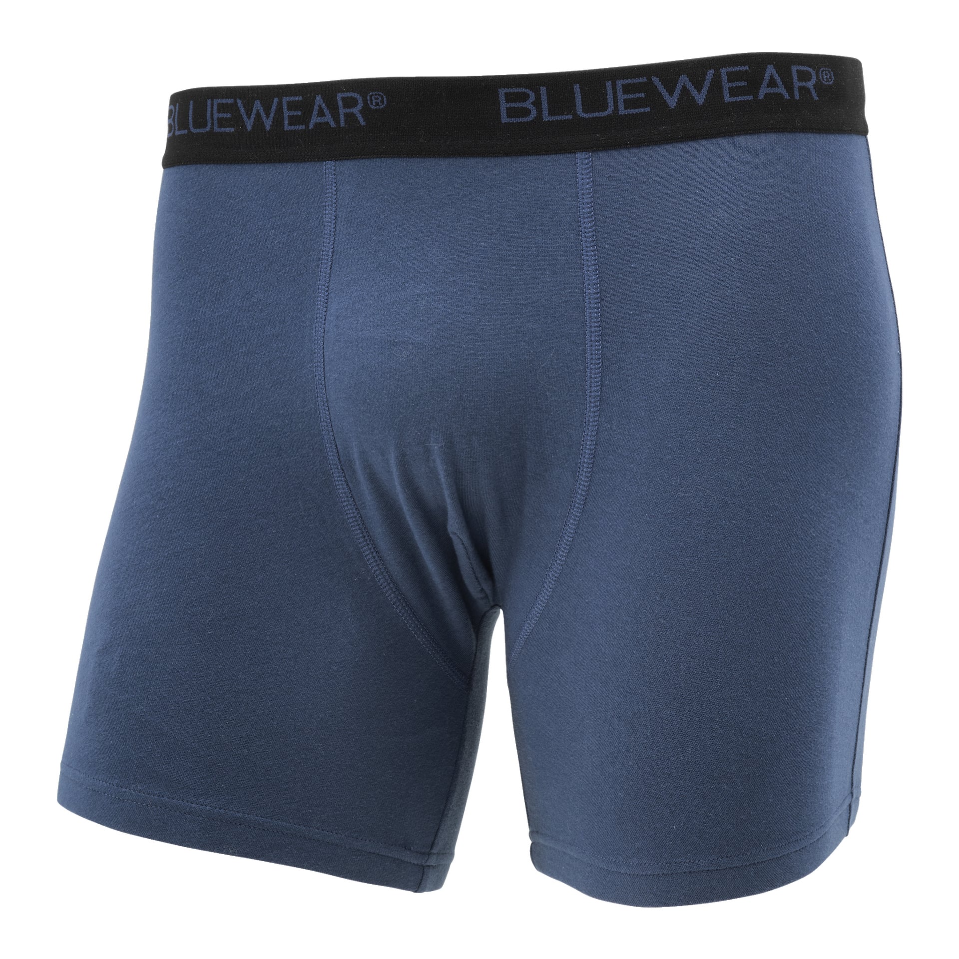 Bluewear herrboxershorts, som säljs som 2-pack i blå nyanser, har ett svart elastiskt midjeband med varumärket BLUEWEAR markerat med blå bokstäver. Tillverkad av mjukt, slätt tyg.