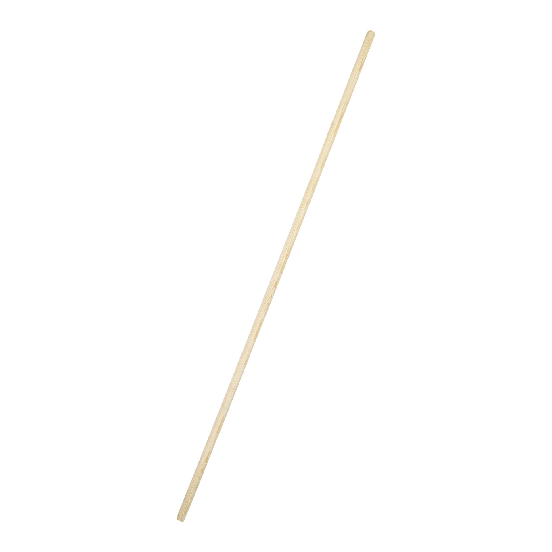 Ett Menuett-handtag i trä placeras diagonalt.