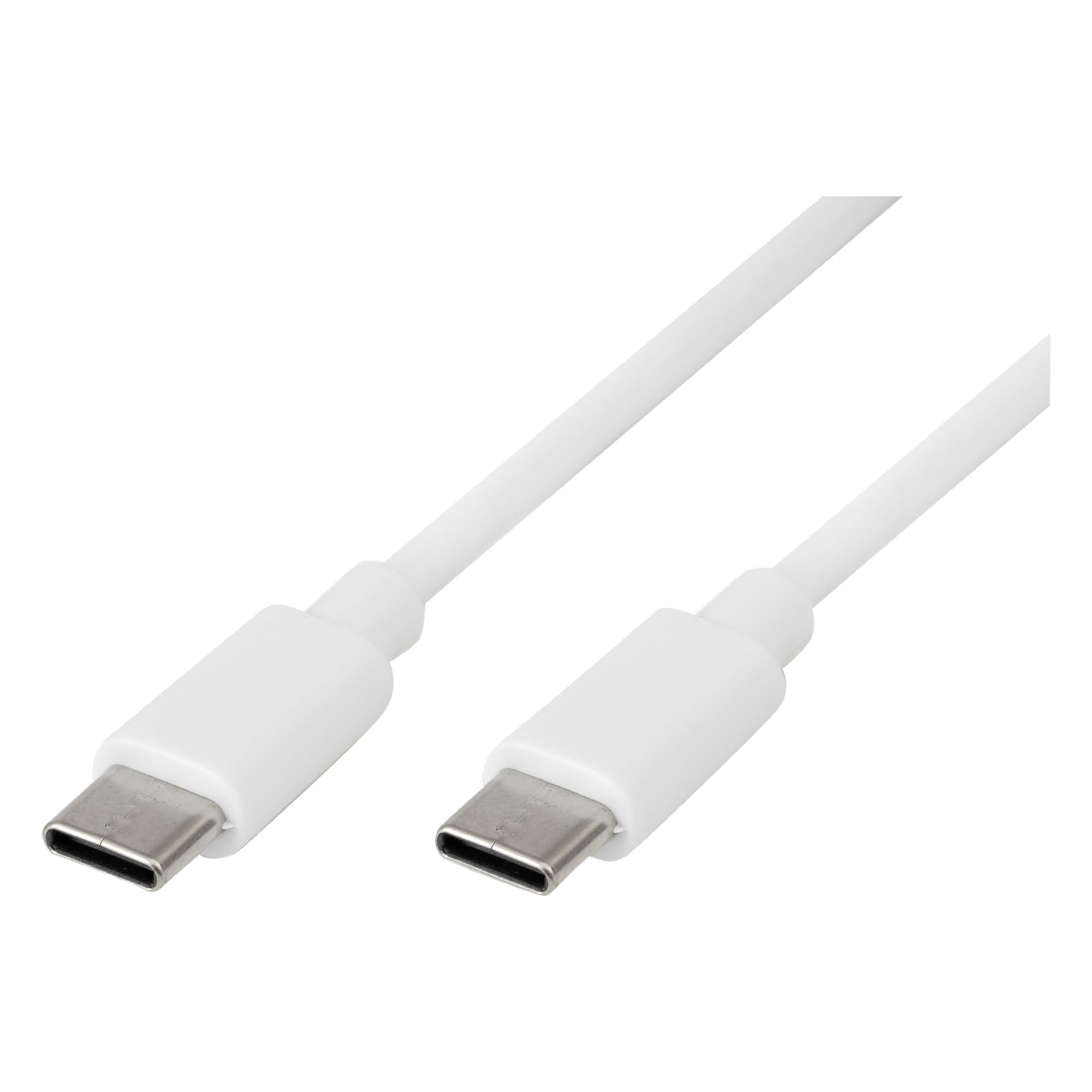 Anslut Charger-kabeln USB-C/USB-C visas med båda kontakterna synliga.