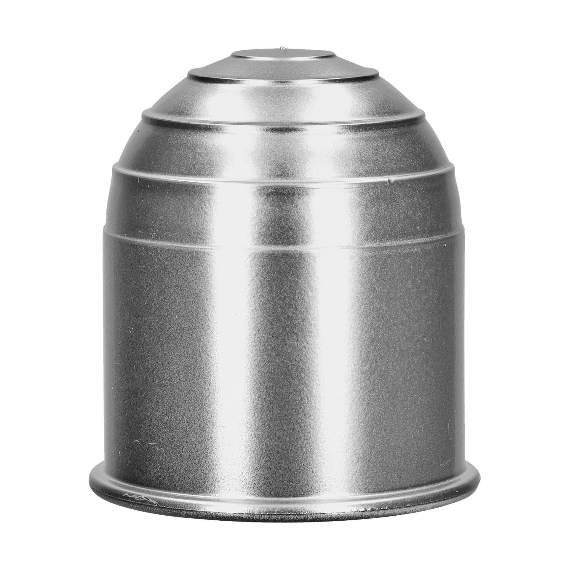En närbild av Hamron Ball Cover för Towbar visade stolpen. Den har en kupolformad topp, en platt bas och en slät metallyta.