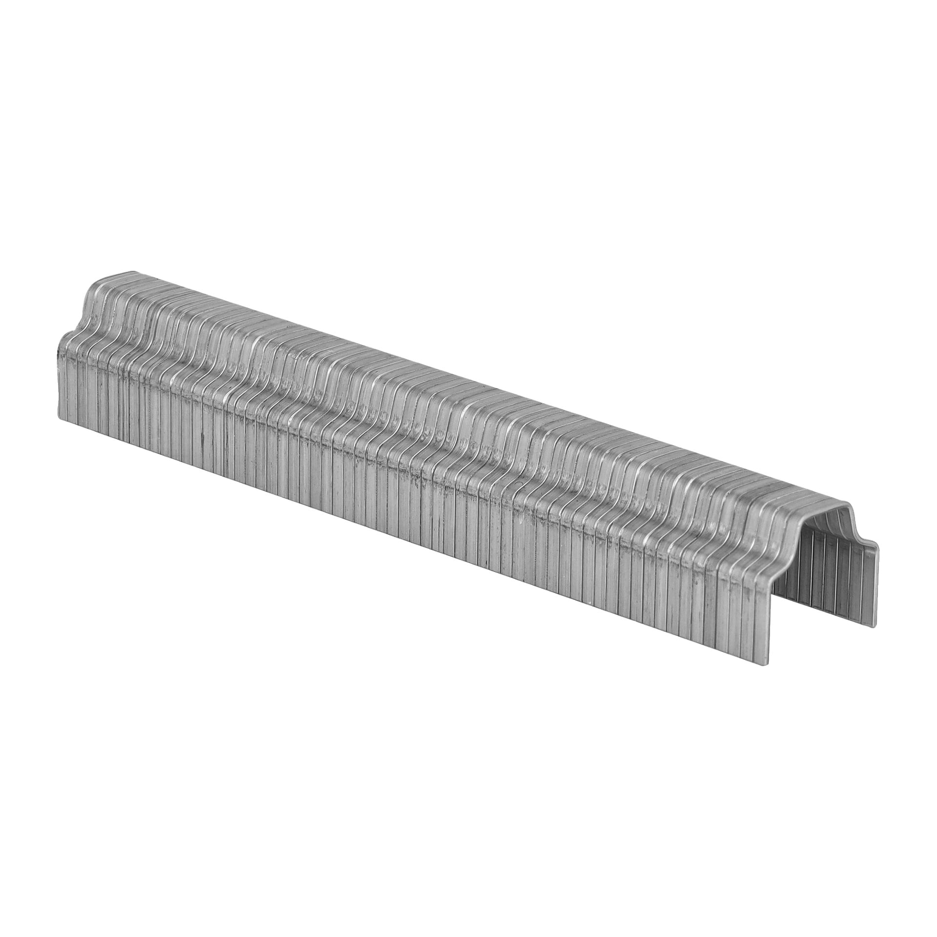En rad Meec Tools kabelklämmor för platta kablar från ett 630-paket, prydligt arrangerade och sedda i vinkel.