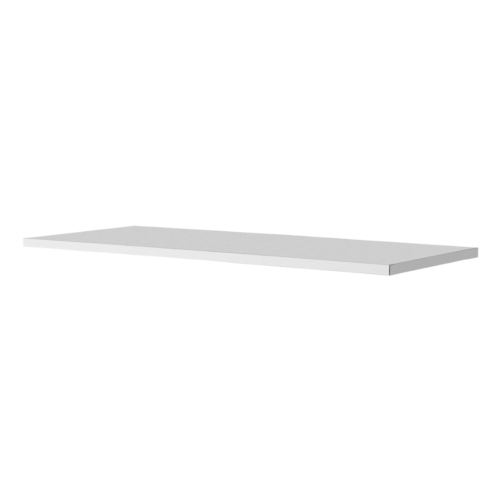 En enkel, rektangulær hvit "Worktop for tool cabinet" fra Hard Head med glatte kanter og flat topp.