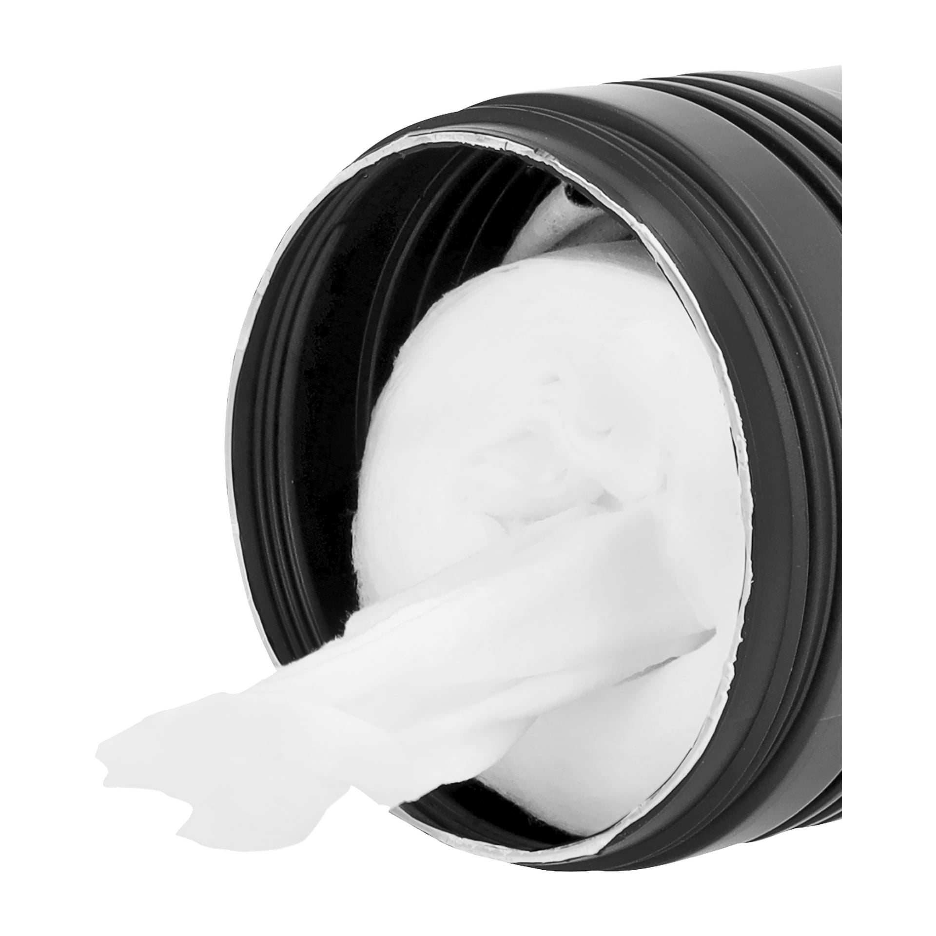 Zbliżenie otwartego opakowania Hamron Cleaning cloths for interiors 60 pack, z jedną ściereczką wyciąganą ze środka rolki. Na opakowaniu widnieje napis Clean cloths for interiors 60 pack.