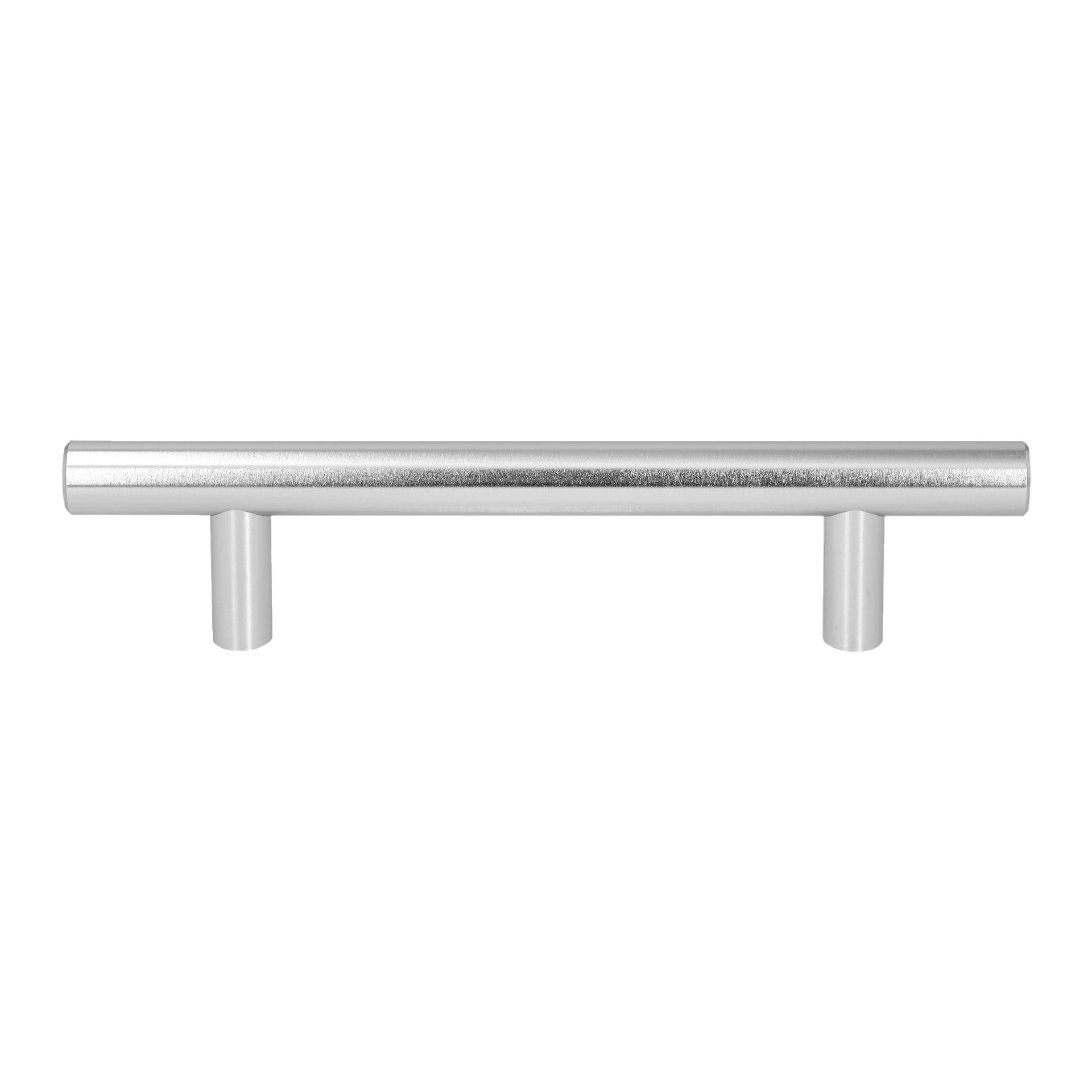 Fire Hard Head skaphåndtak med matt kromfinish, hver designet som en sylindrisk stang støttet av to rette stolper og med børstet overflate for et slankt, moderne utseende.