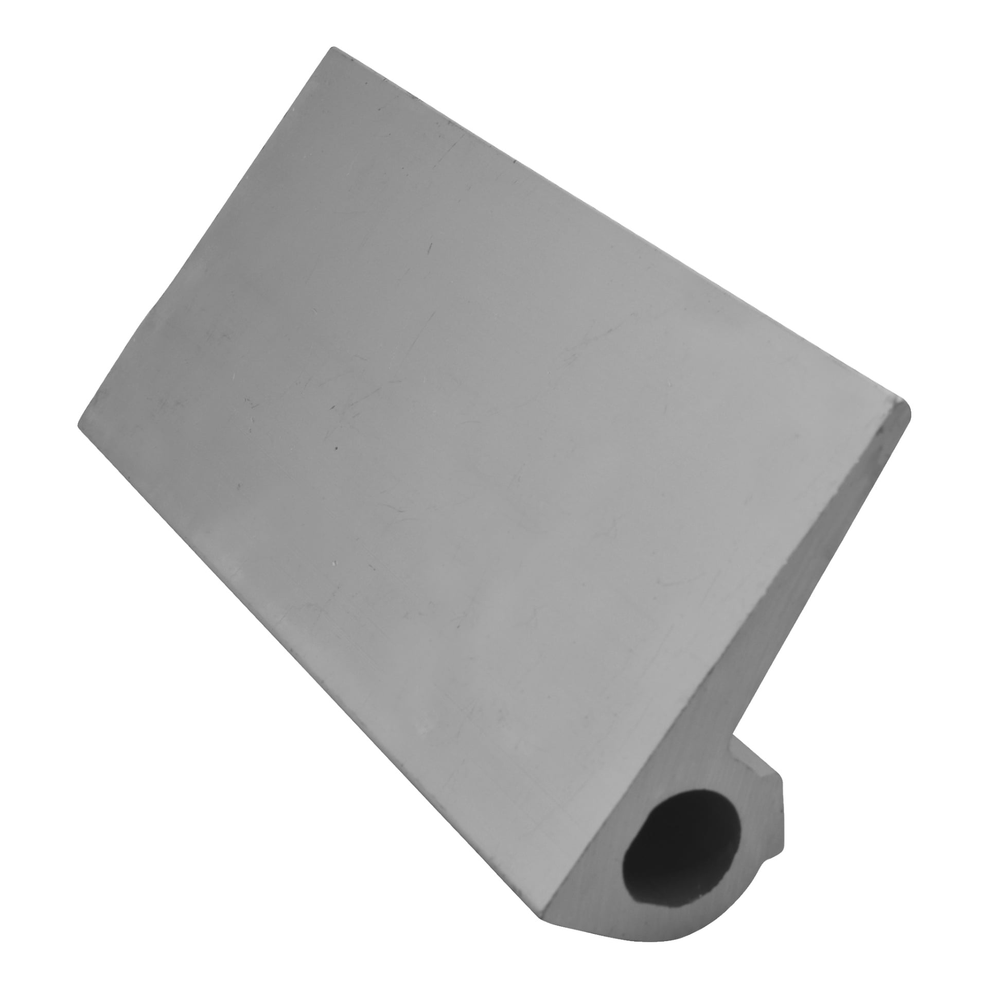 En stödkomponent för en våtslipmaskin från Meec Tools, designad som en rektangulär metallbit med fasade kanter och ett cylindriskt hål vid basen.
