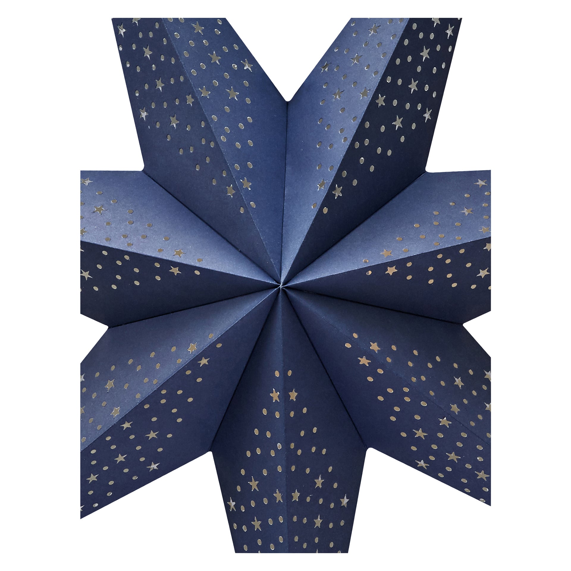 Weihnachtsstern Blau 60 cm E14 | Lochung  feines Lichtbild | EKVIP | Jula