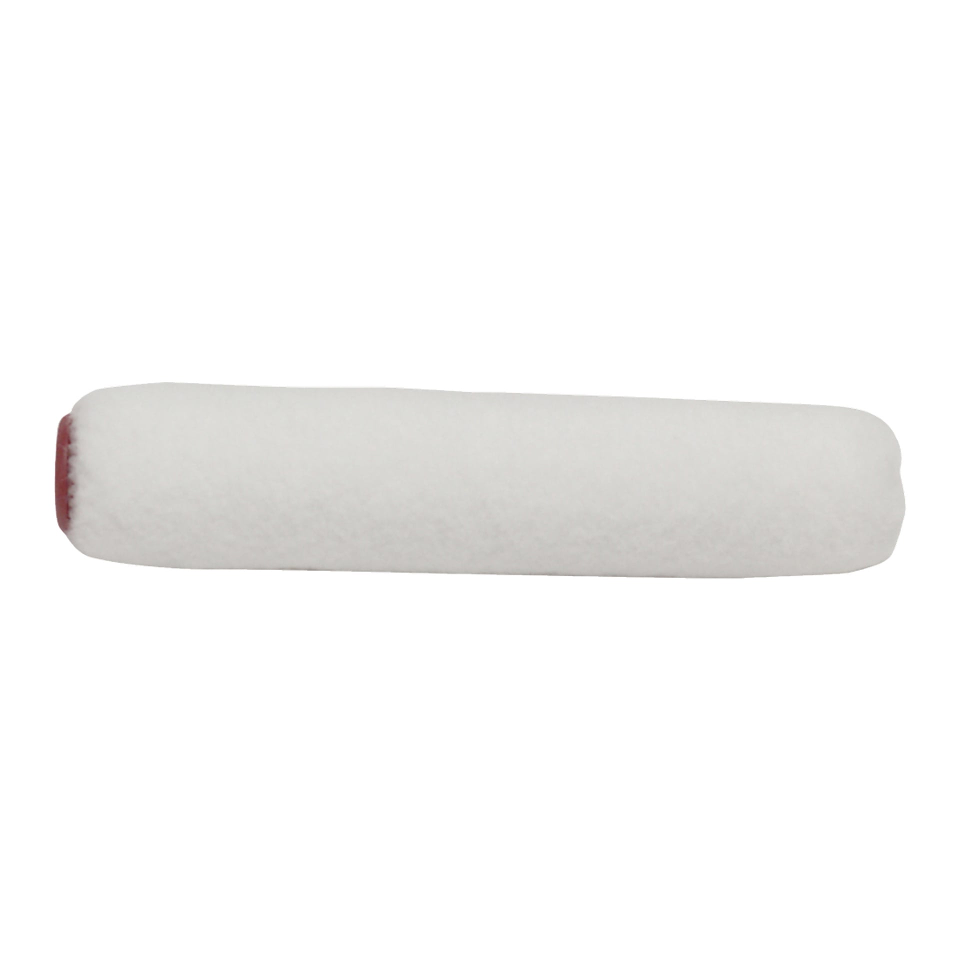 En Anza Mini-roller filtpåfyllning med en vit cylindrisk kropp och en röd inre kärna.