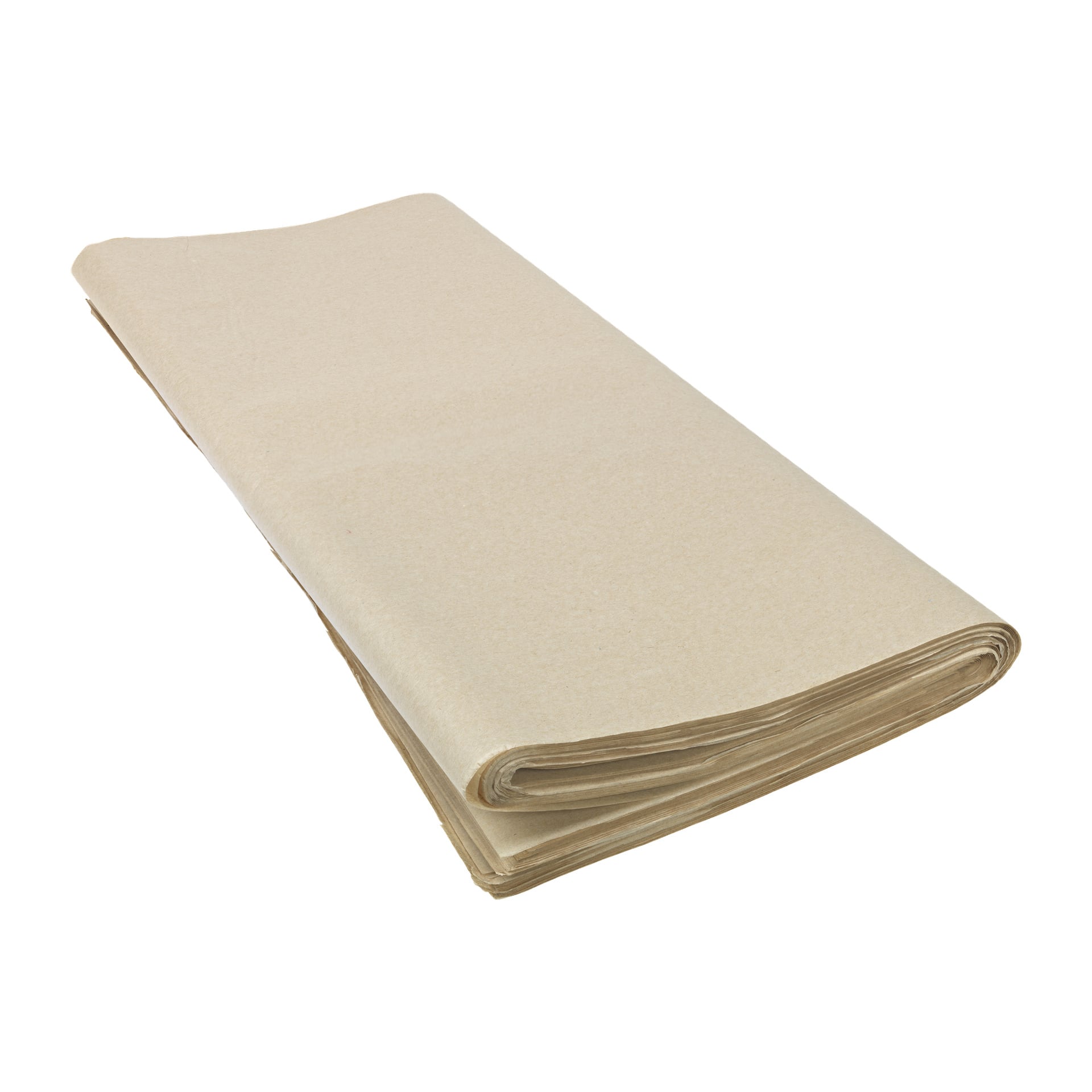 En pent ordnet bunke med Hard Head Silkepapir fra 150-pakken, med arkene lagvis for bruk i innpakning eller pakking.