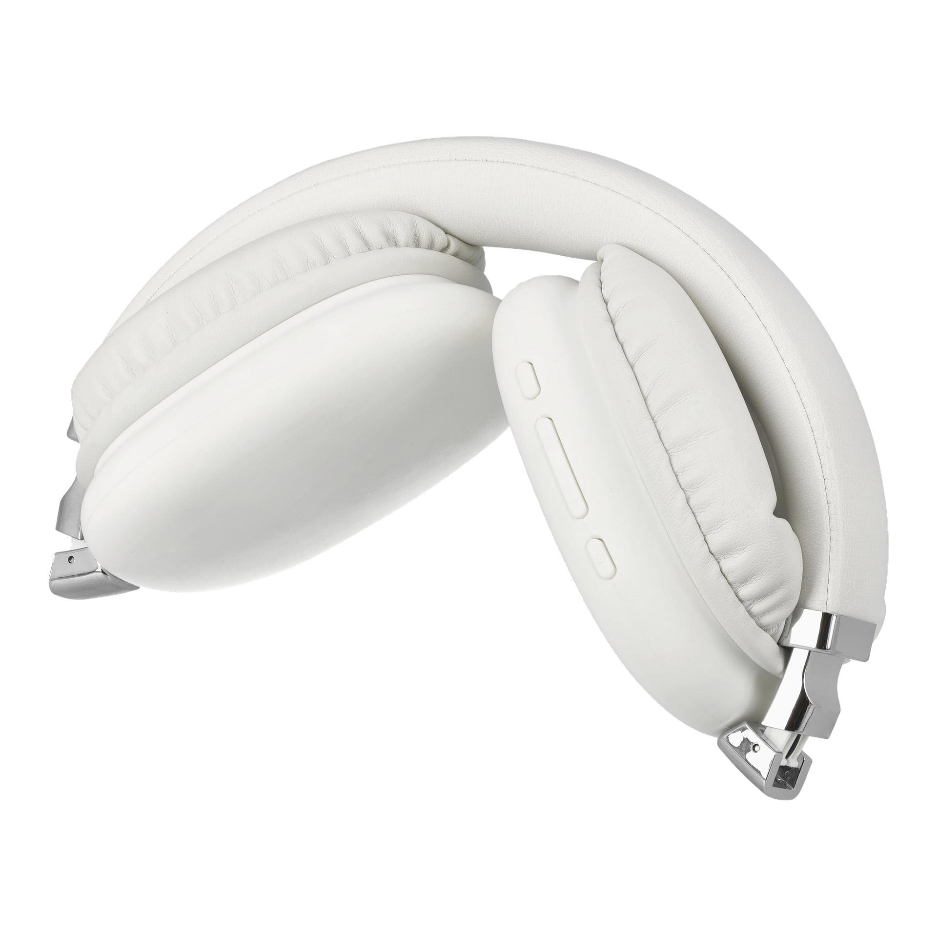 Vikta Bright Wireless over-ear-hörlurar med mjuka öronkuddar, kontrollknappar på öronkåpan och metalliska detaljer på gångjärnen.
