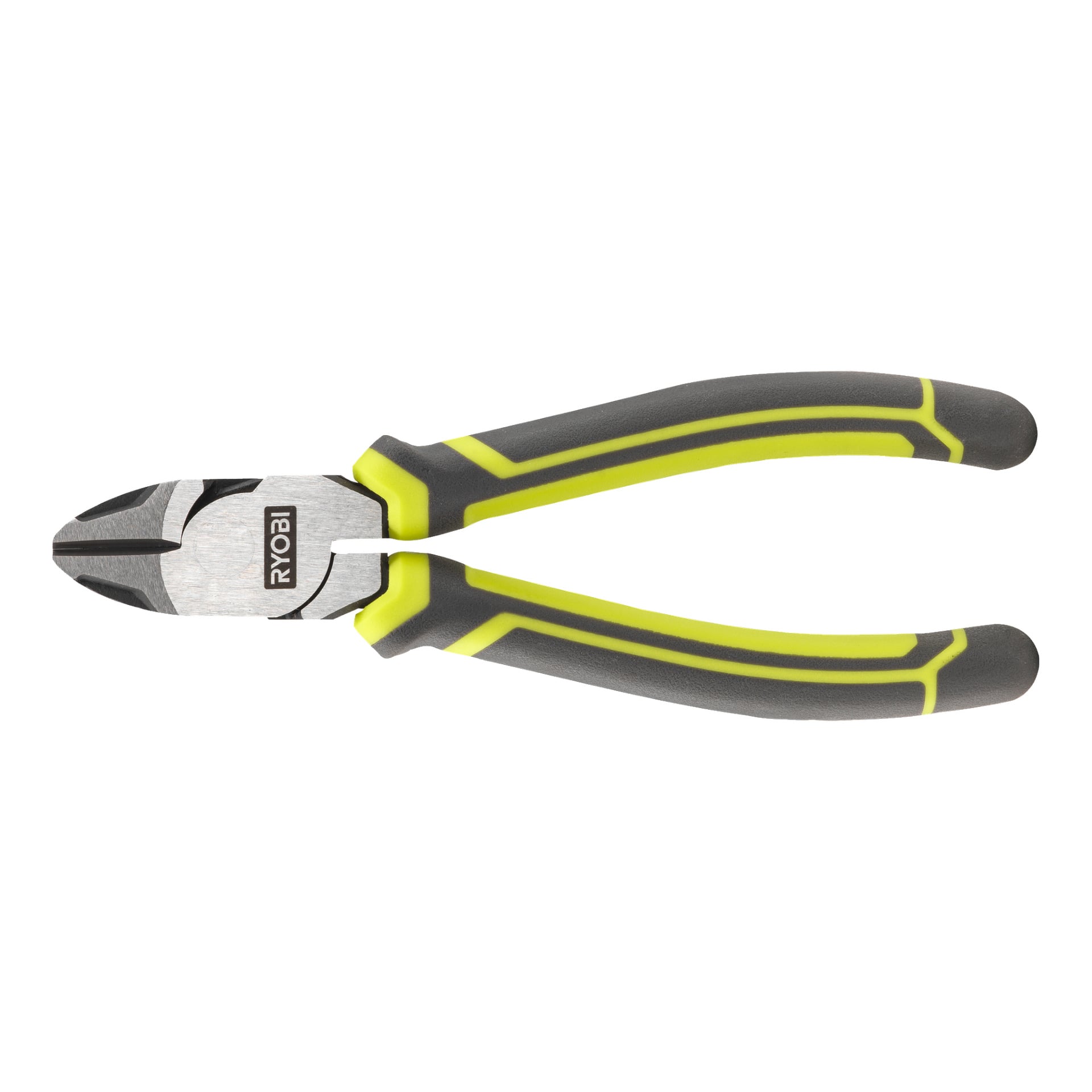 Ett par Ryobi Wire Cutters RHDC160 med svarta och gula ergonomiska handtag och ett silverfärgat metallskärhuvud.