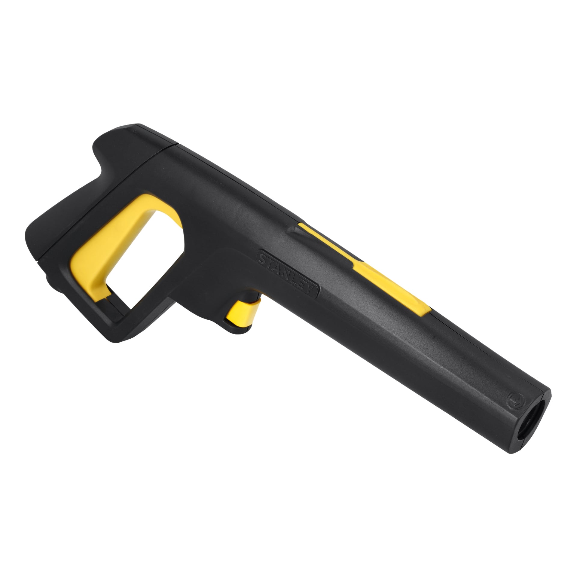 Handtaget högtryckstvätt, en svart och gul spraypistol med ergonomiskt avtryckarhandtag.