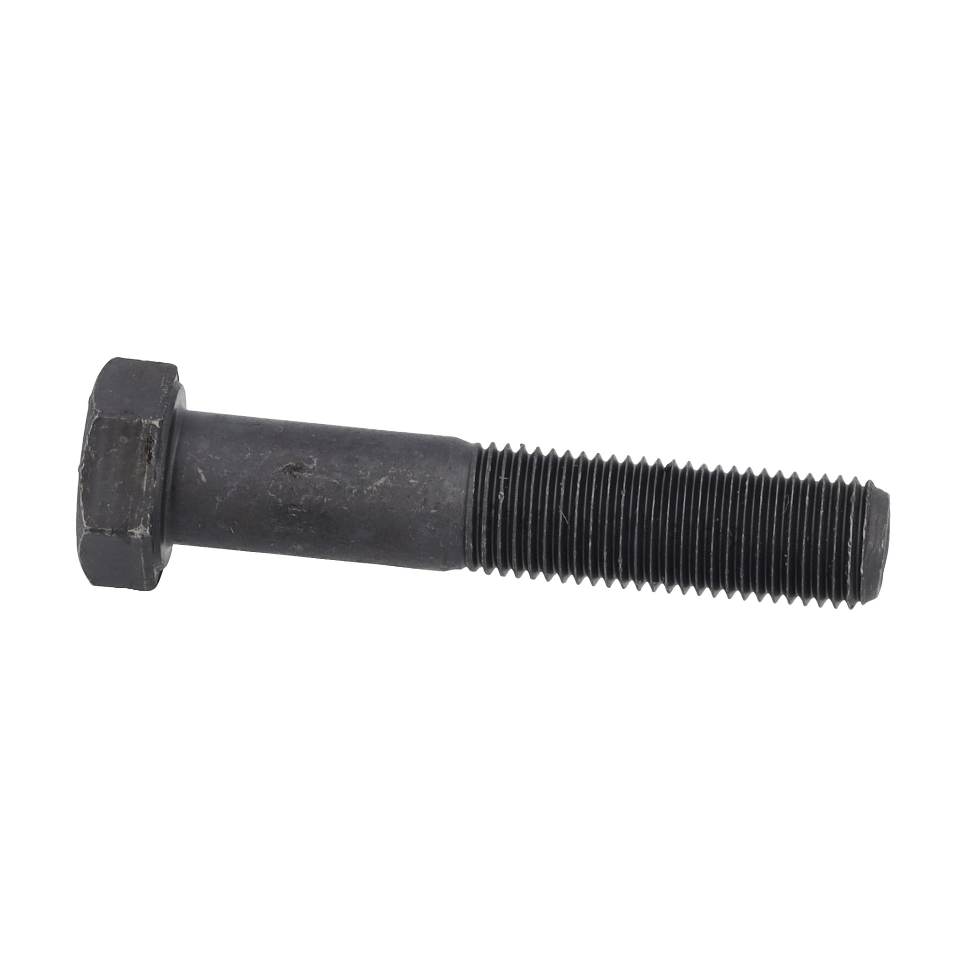 Zbliżenie kosiarki Knife Bolt, ukazujące jej metalową sześciokątną głowicę i częściowo gwintowany trzon.