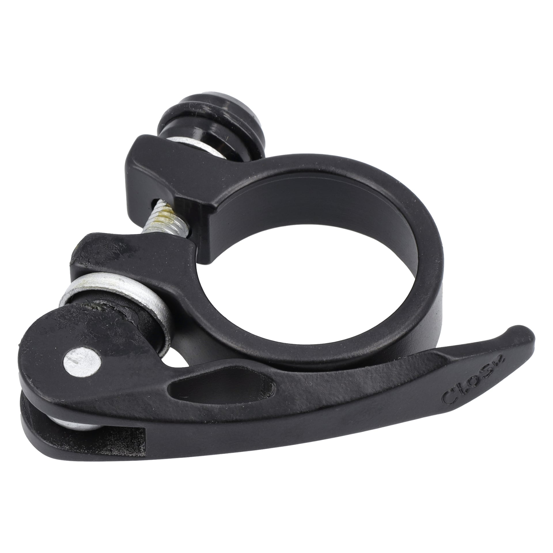 Quick Lock for Saddle to zaciska na siodełko z szybkim zwalnianiem z dźwignią i śrubą, zaprojektowana do mocowania sztycy siodełka roweru.