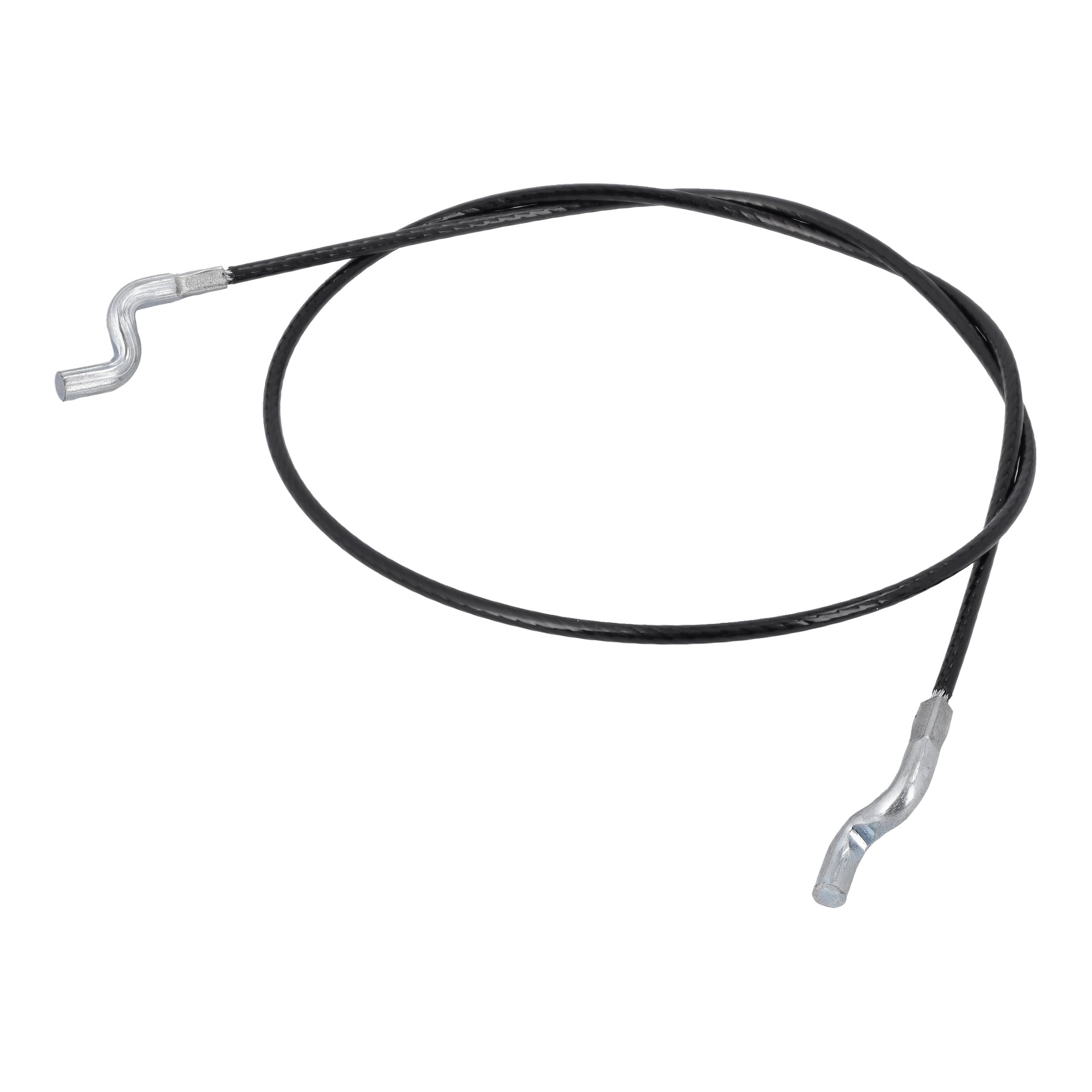 Drut łopatowy to kabel owinięty w luźną pętlę, z metalowym hakiem przymocowanym na każdym końcu.